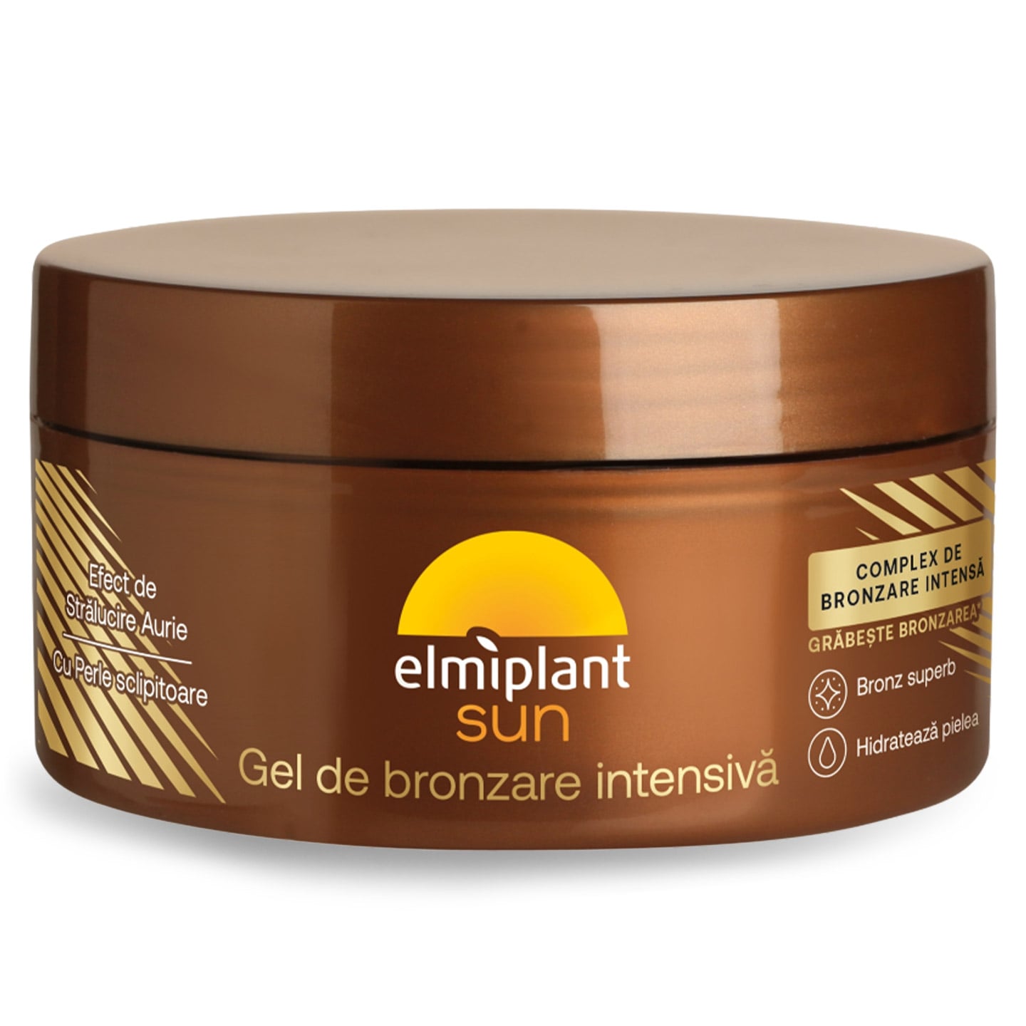 Gel de bronzare intensivă cu efect de strălucire aurie Elmiplant Sun 100ml