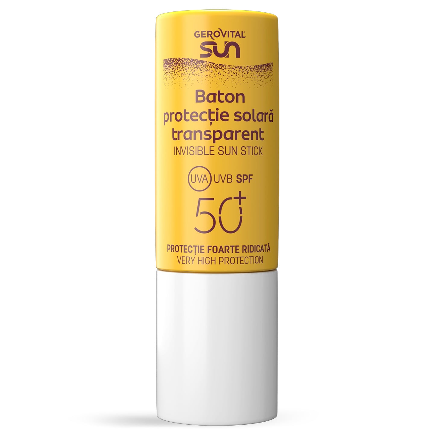 Baton transparent cu protecție solară SPF 50+, Gerovital Sun 12 ml