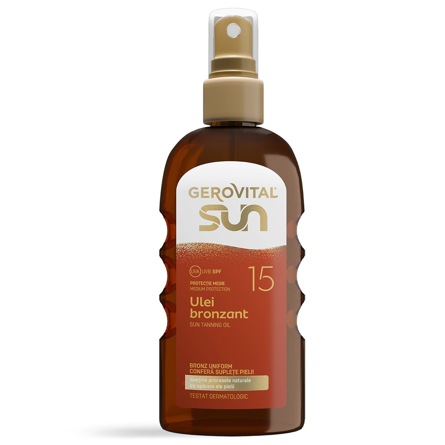 Ulei bronzant cu SPF 15, Gerovital Sun 150 ml