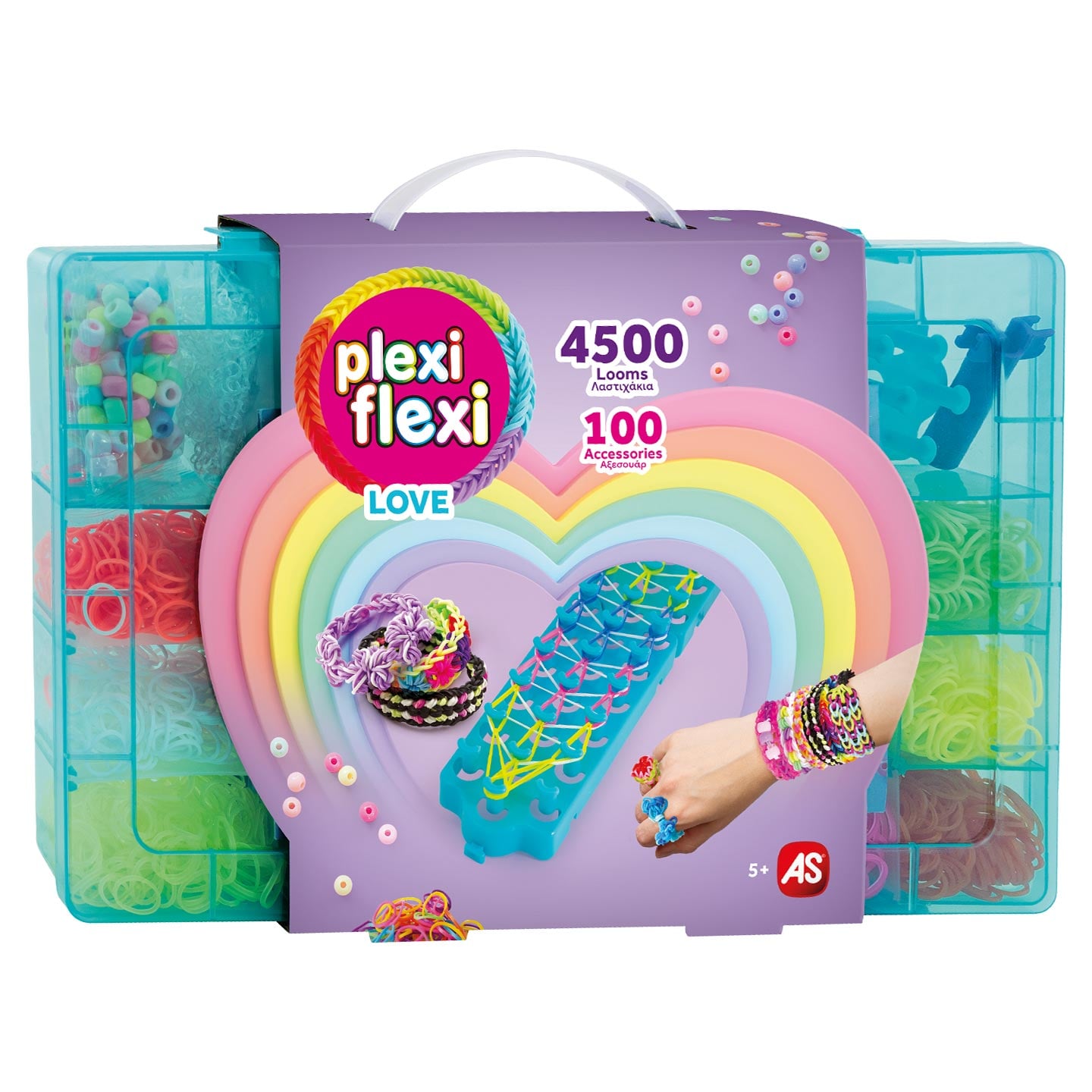 Plexi flexi love cutie mare 4500 elastice 100 accesorii