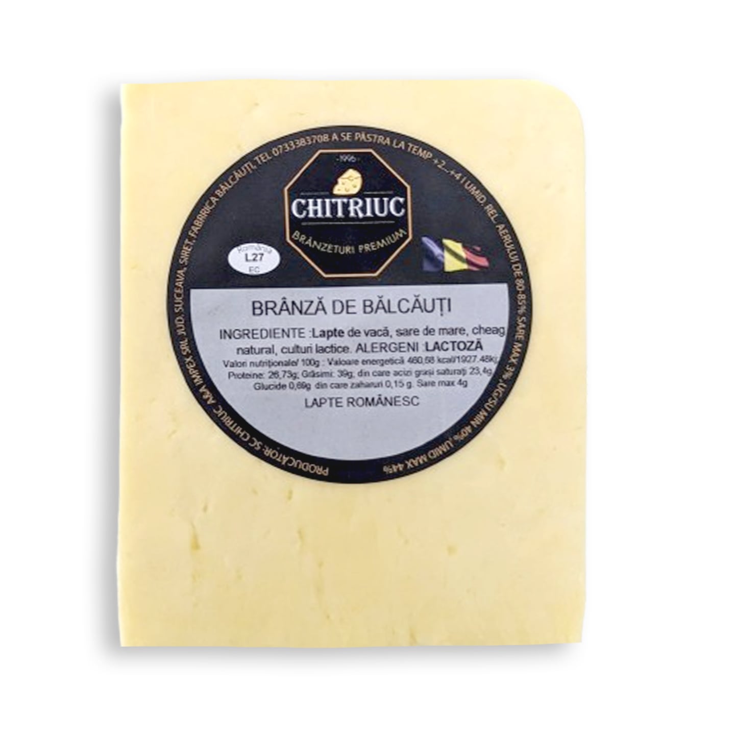 Brânză de Bălcăuți Chitriuc per 100 g