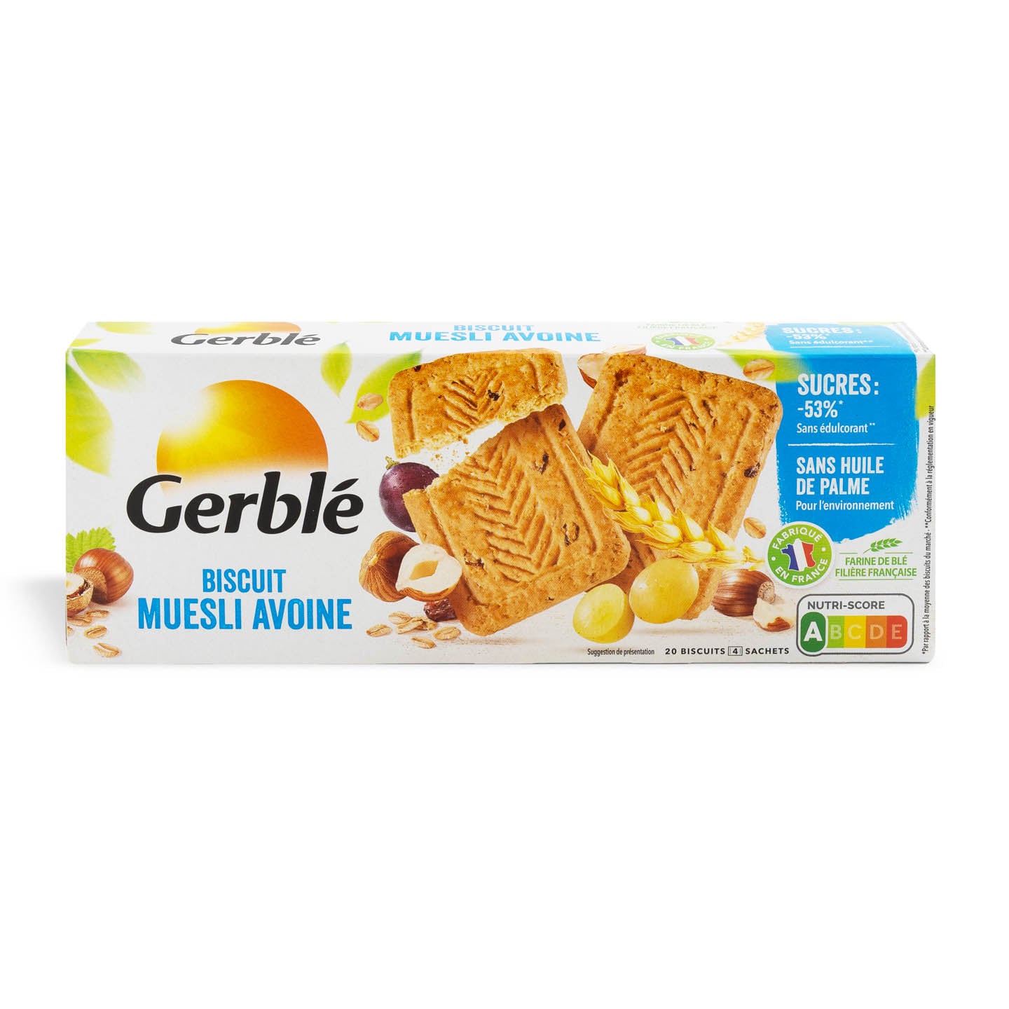 Biscuiți Expertul Dietetic cu musli și ovăz Gerble 290g