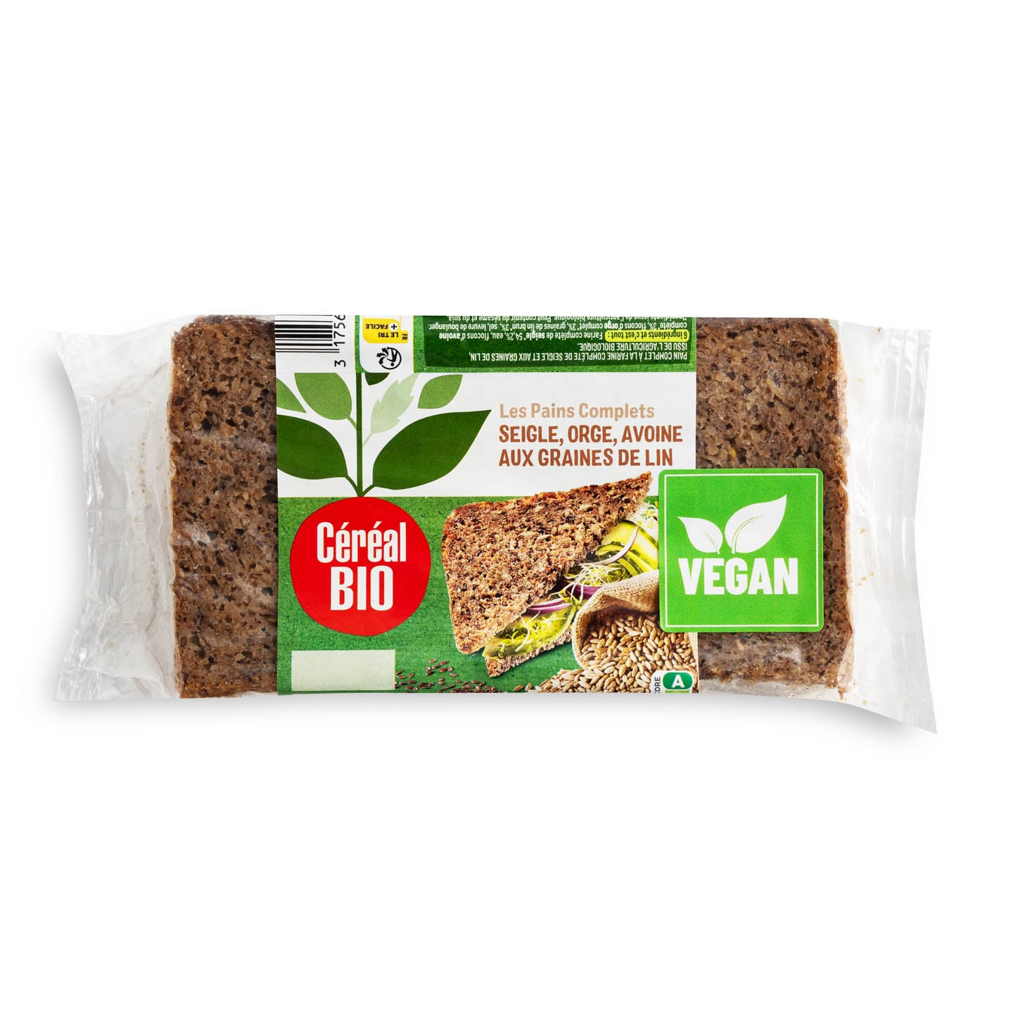 Pâine integrală cu secară, ovaz și in / secară și floarea soarelui Cereal Bio 500g