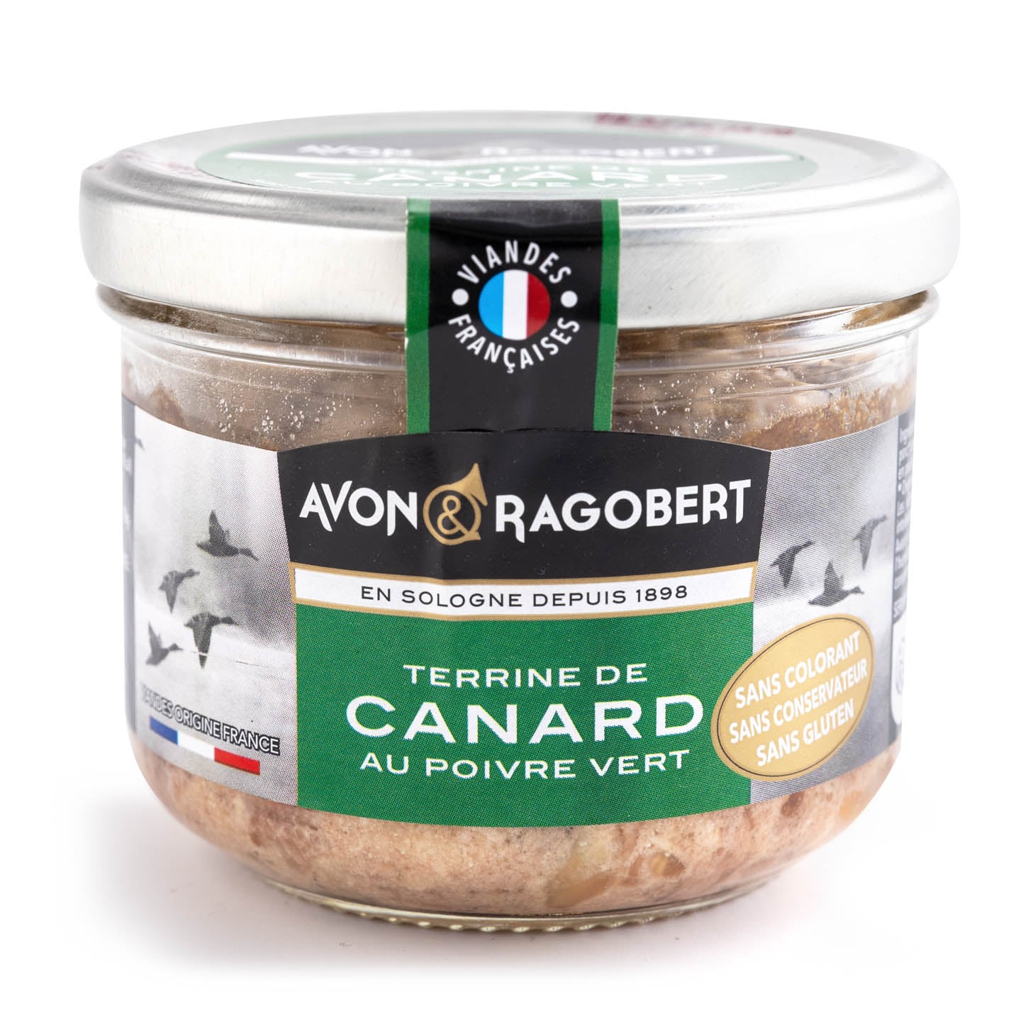 Terină de rață cu piper verde Avon & Ragobert 180g