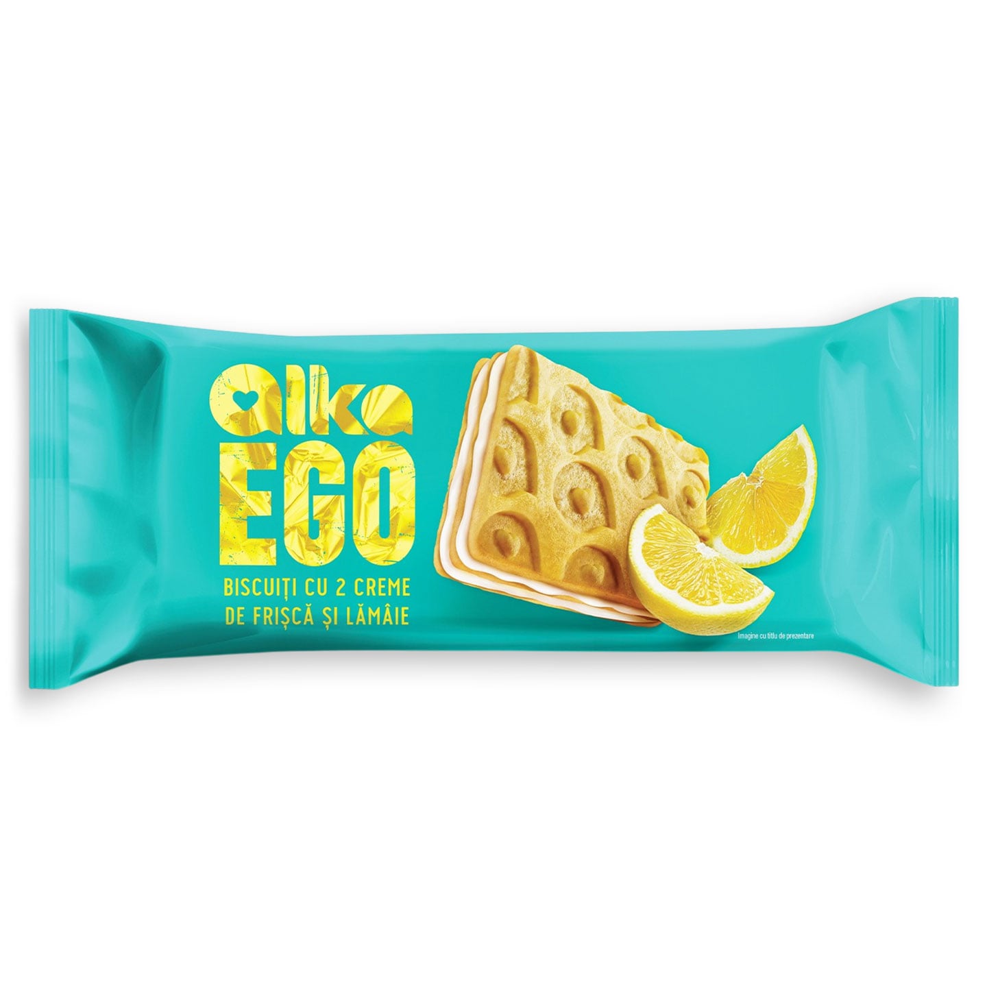 Biscuiți cu cremă de frișcă și cremă de lămaie / cacao și cremă cu ciocolată Alka Ego 135g