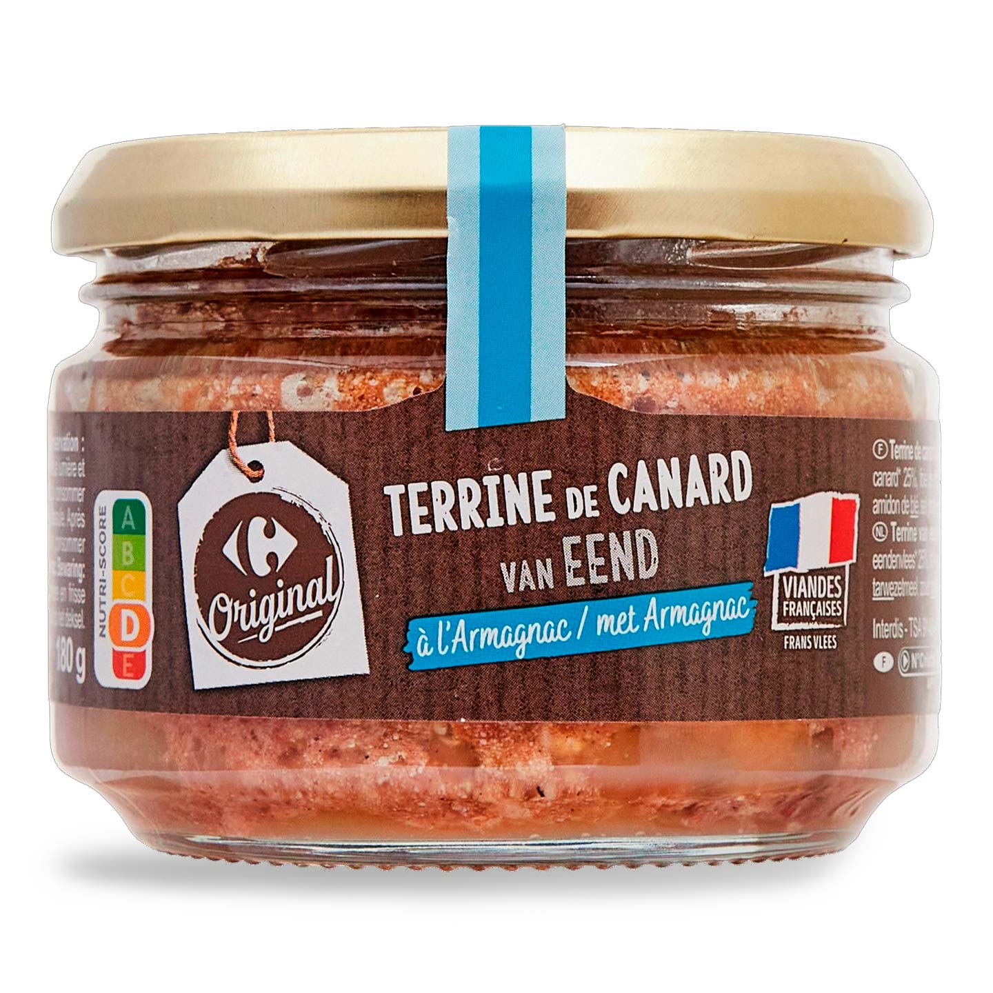 Pate de rață Armagnac Carrefour Original 180g