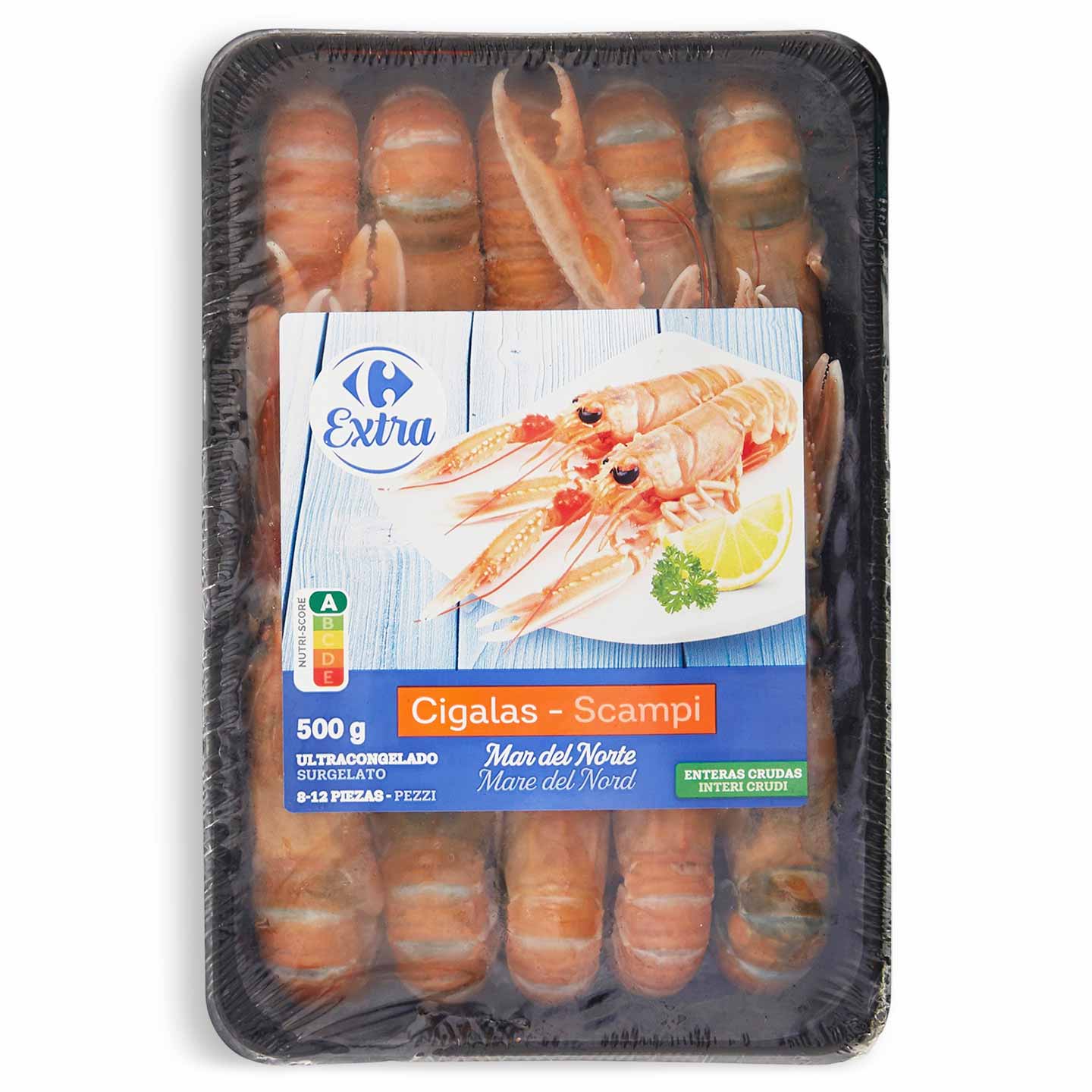 Langustine crude Carrefour Extra 500g