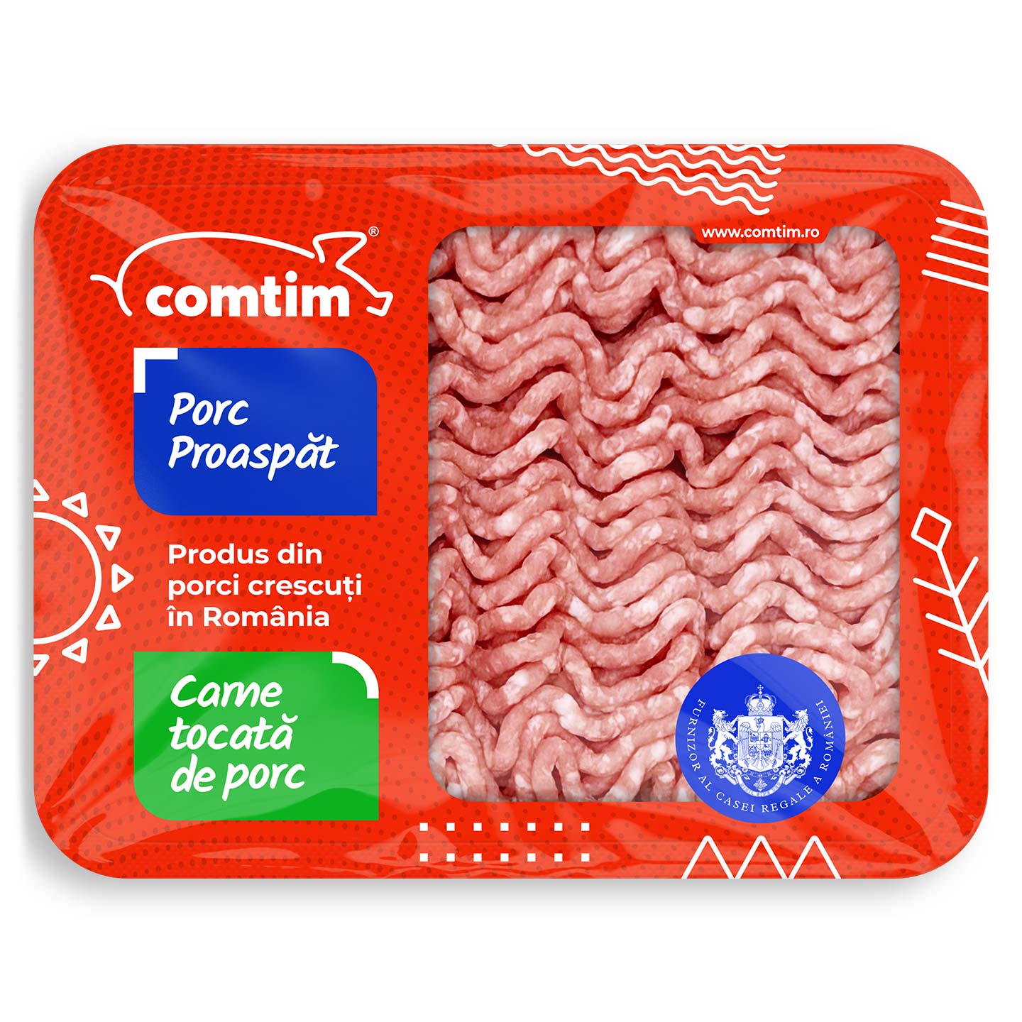 Carne tocată din cotlet de porc Comtim 500g