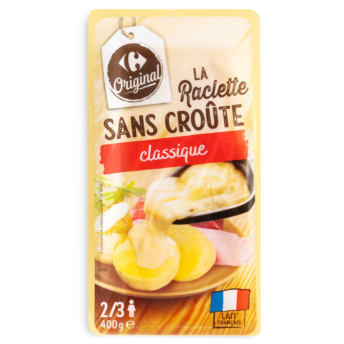 Brânză Raclette Carrefour Original 400g