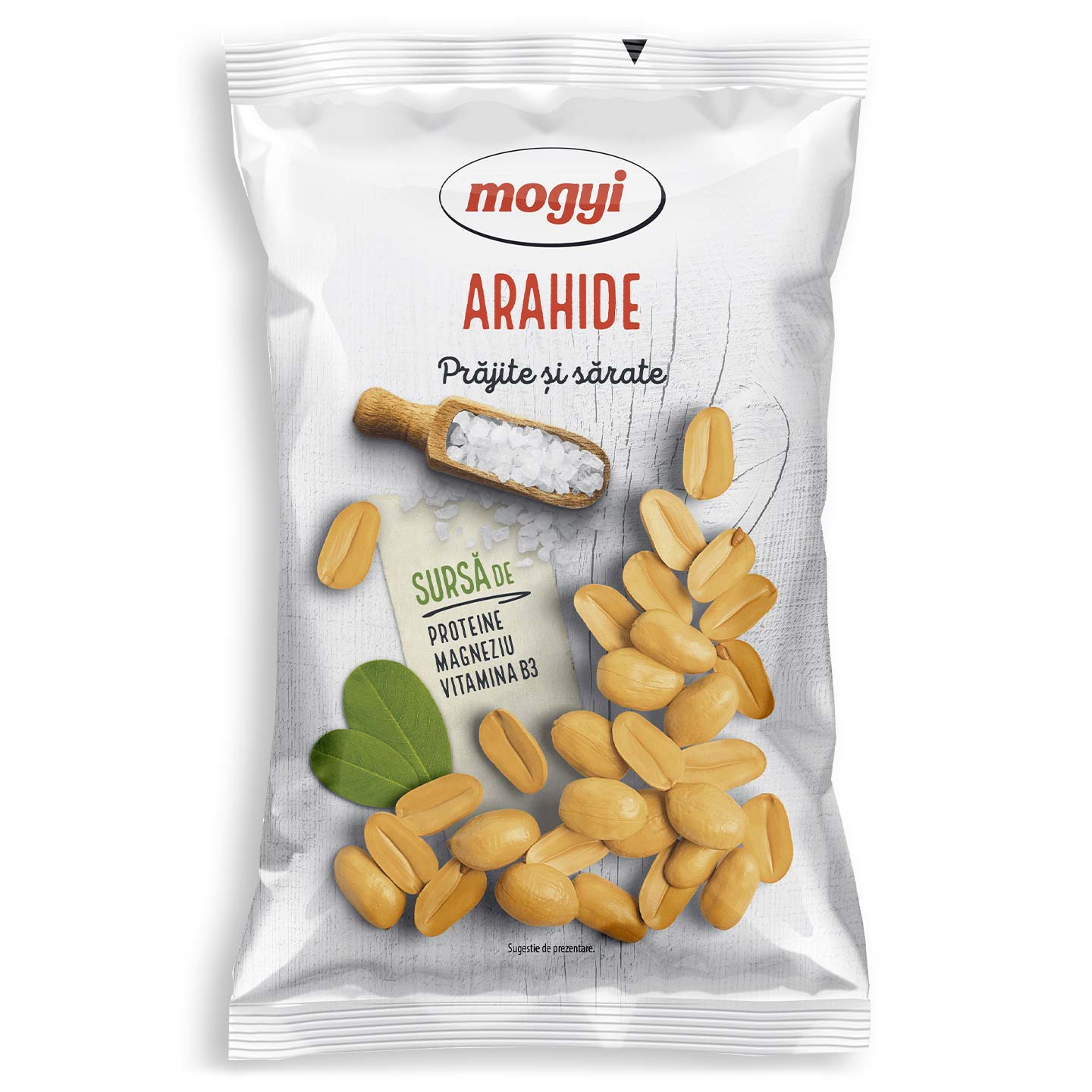 Arahide prăjite, sărate / fără sare / coajă roșie Mogyi 150g