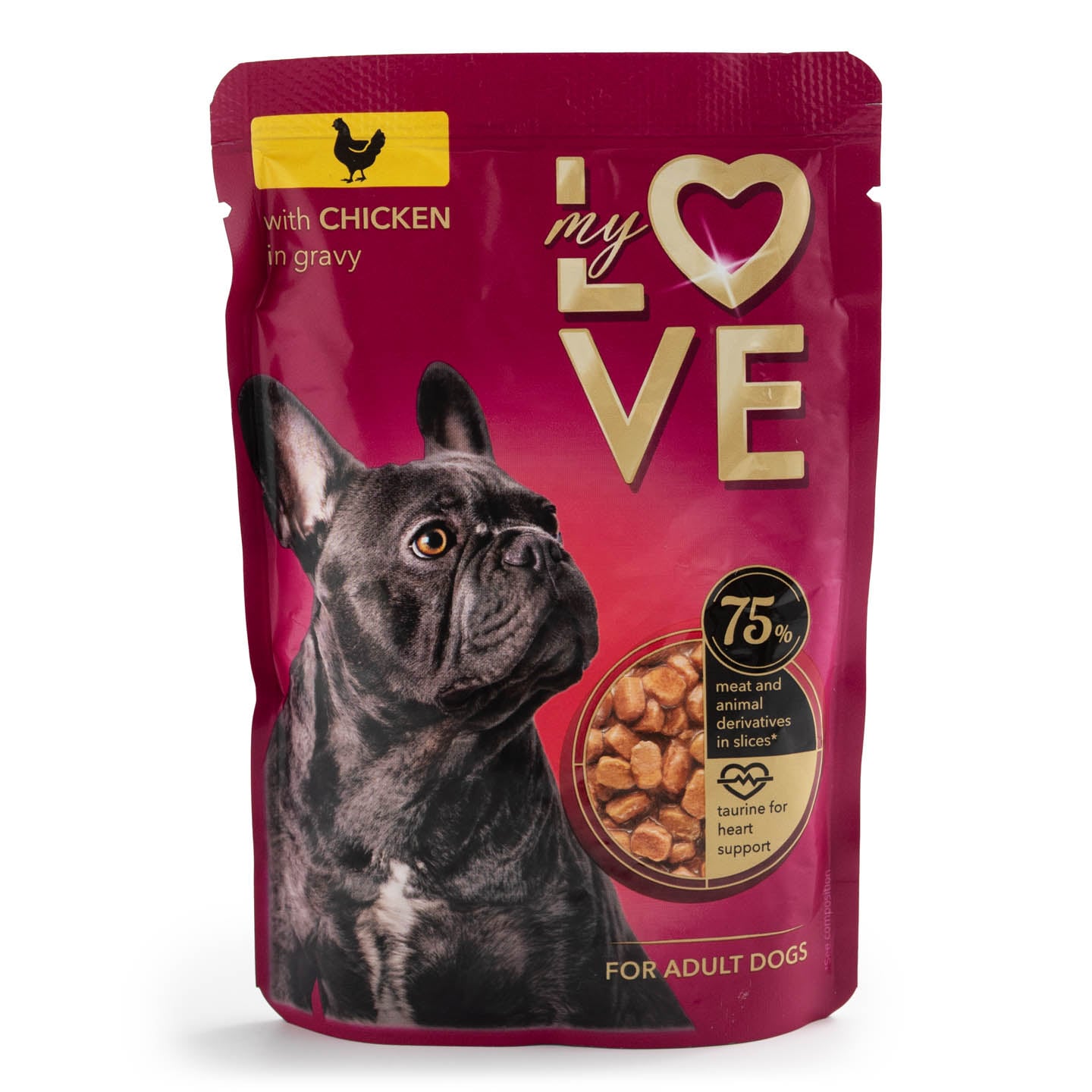 Plic mâncare umedă pentru câini, My Love 100g