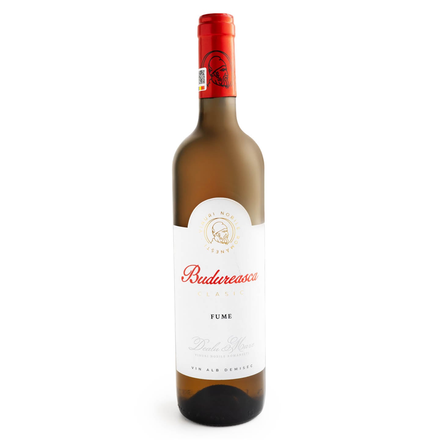 Vin alb demisec, Budureasca Clasic Fume, 0.75L
