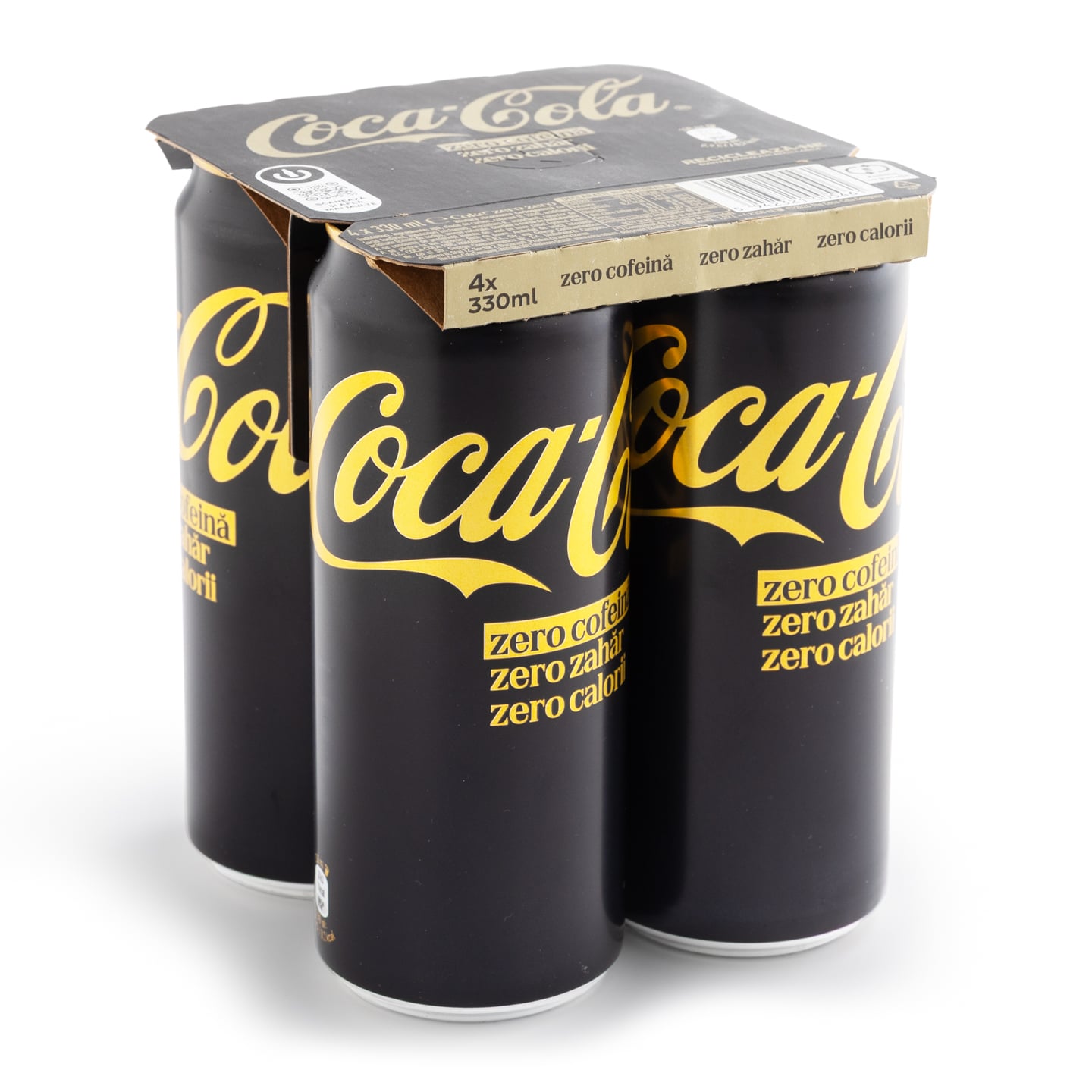 Coca Cola Zero Zahăr Zero Cofeină 4x0.33L