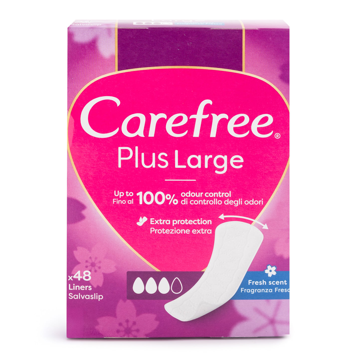 Absorbante zilnice Plus Large Carefree 48buc.