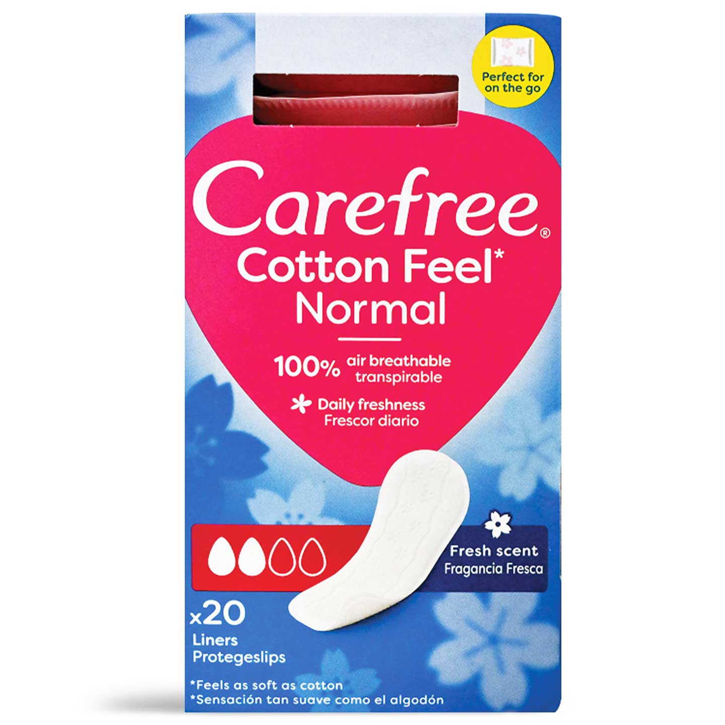 Absorbante zilnice Cotton Feel Daily - Normal Carefree 20buc.
