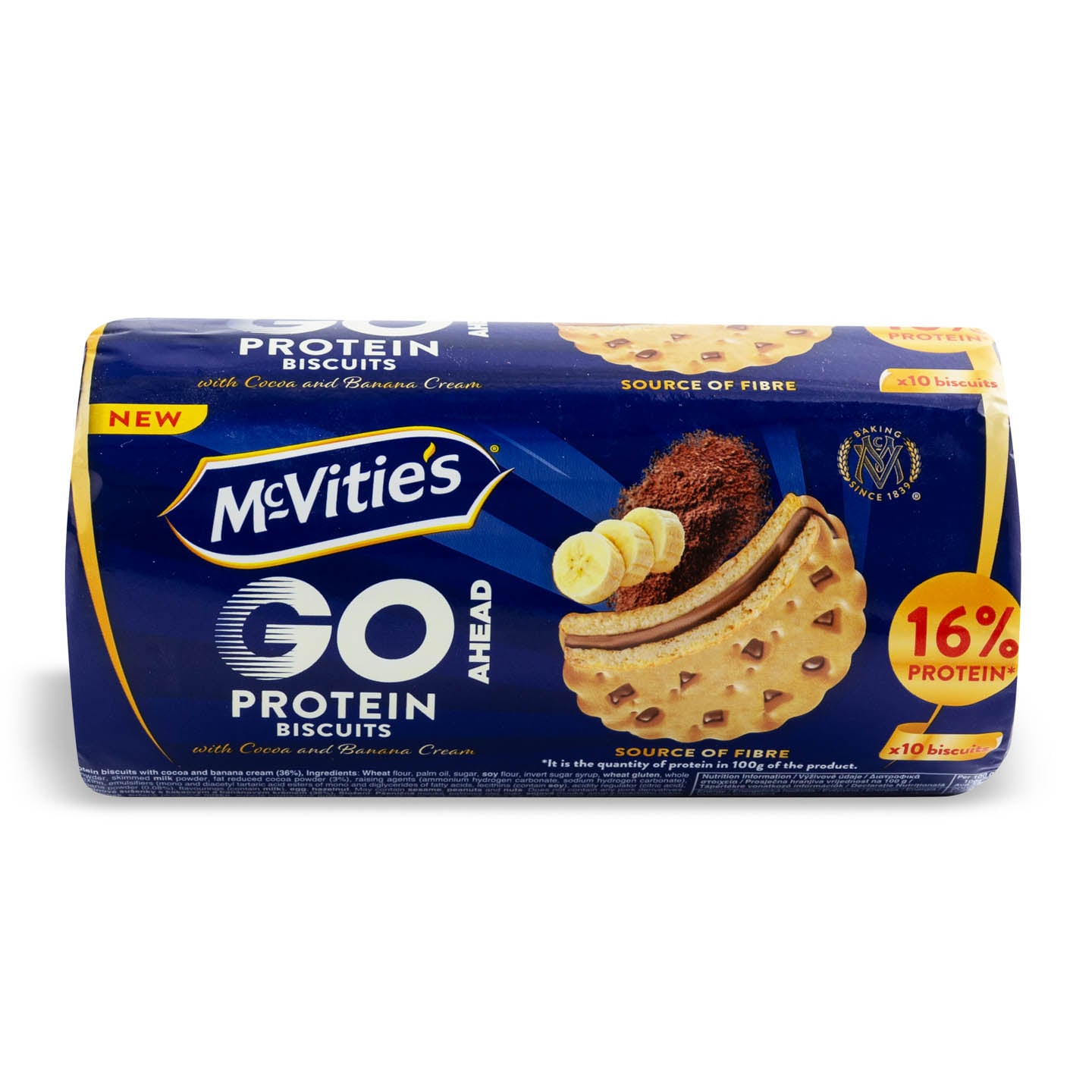 Biscuiți digestivi 16% protein McVities Go Ahead McVities 280 g