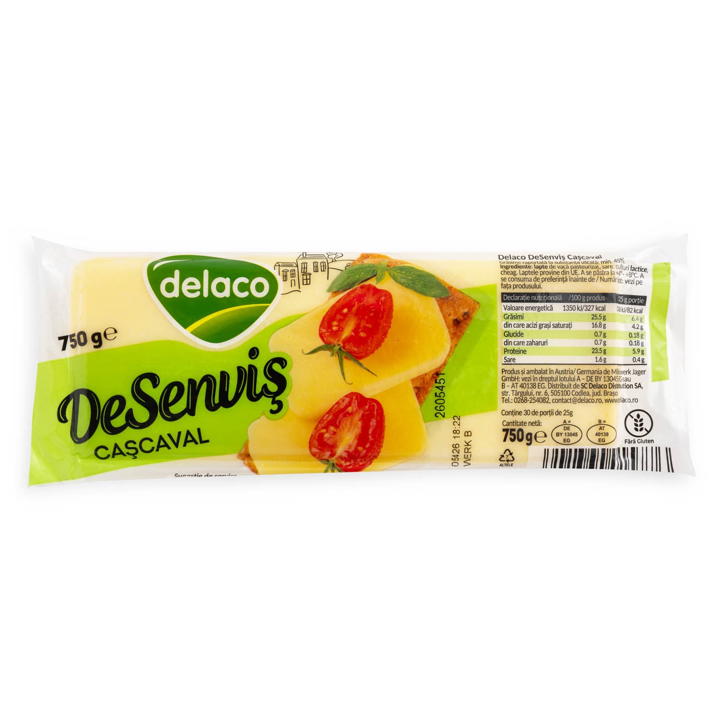 Cașcaval DeSenviș Delaco 750g
