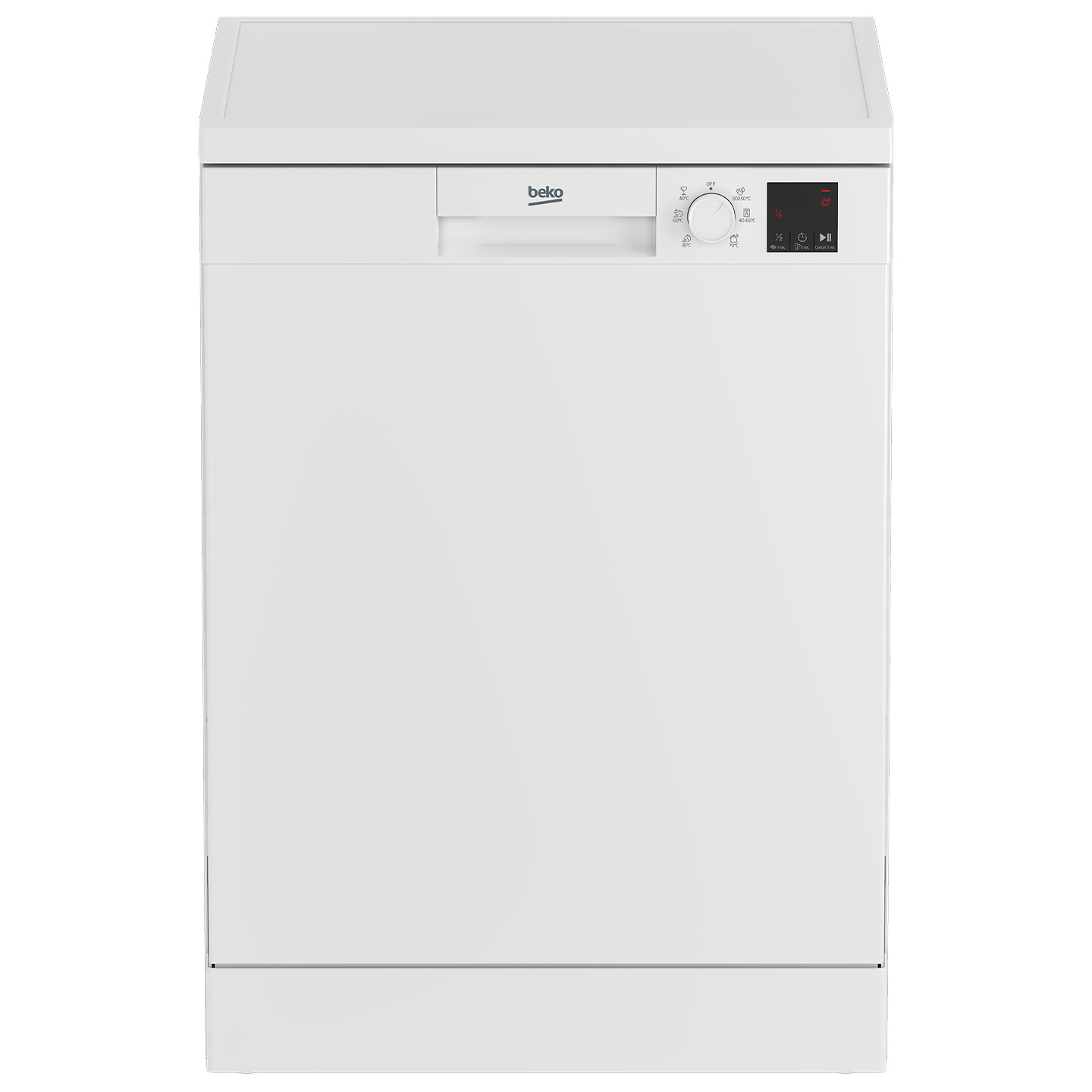 Mașina de spălat vase Beko, clasa energetică D, 14 seturi, 6 programe, alb