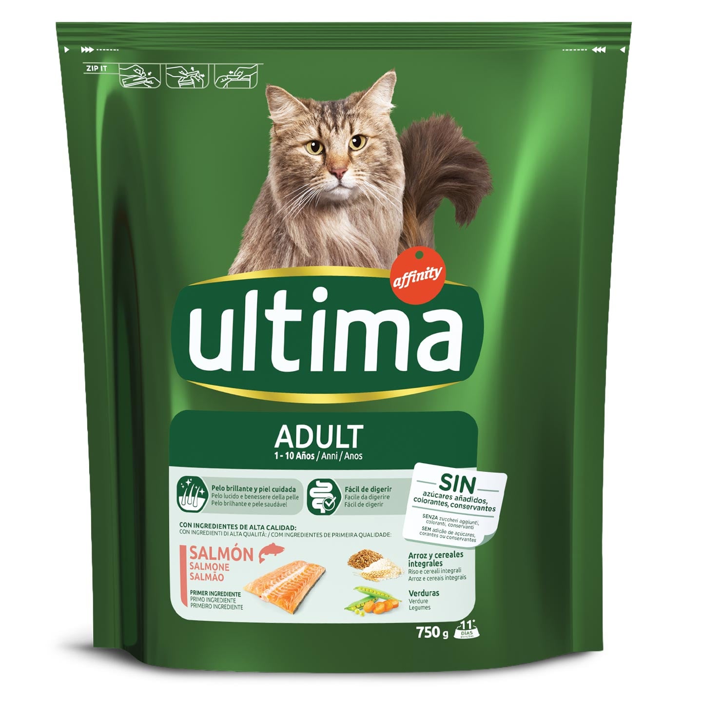 Hrană uscată pentru pisici adult Ultima 750g