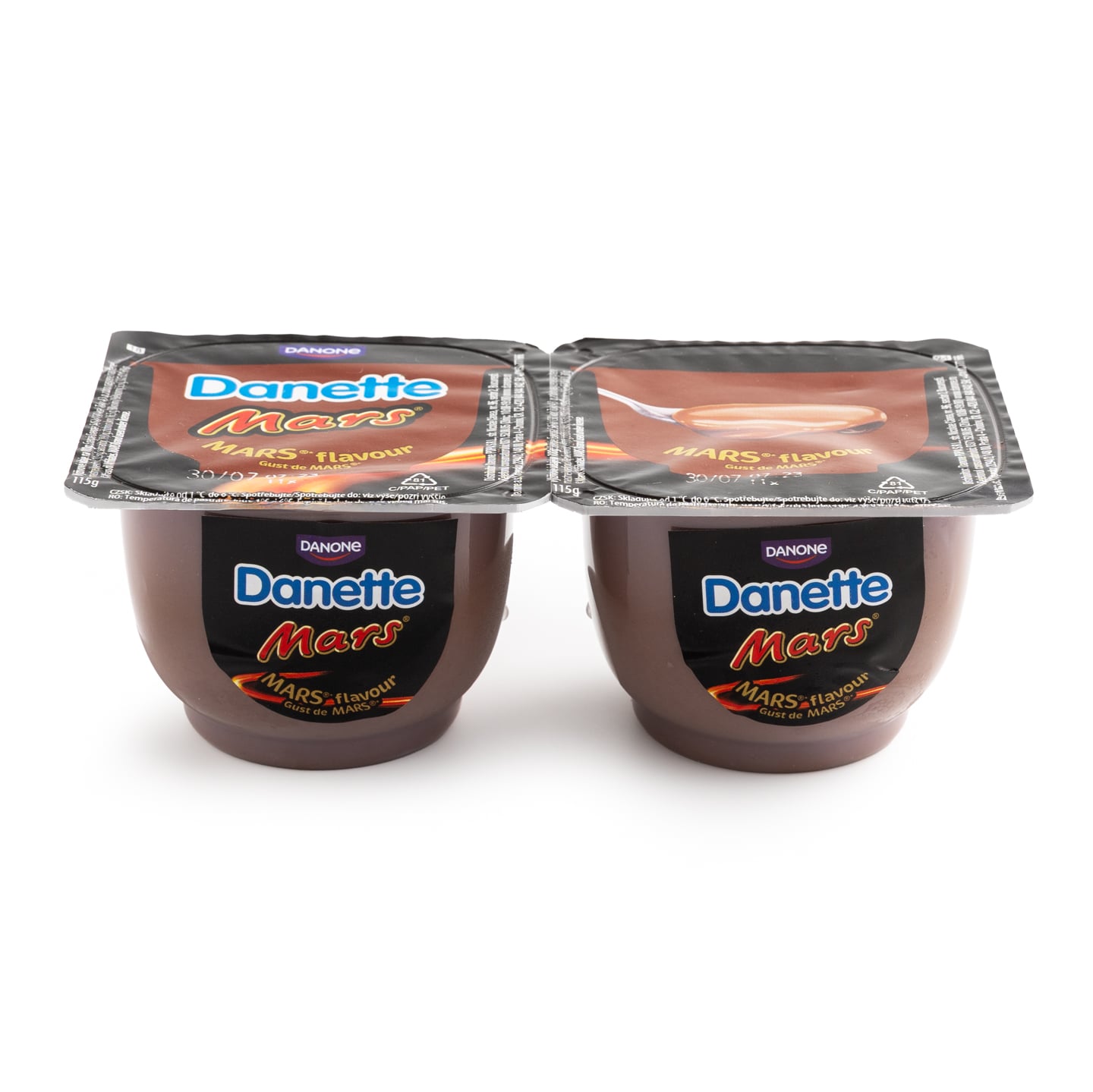 Desert pe bază de lapte cu aromă de ciocolată și caramel Danette Mars / Twix Danone 115g