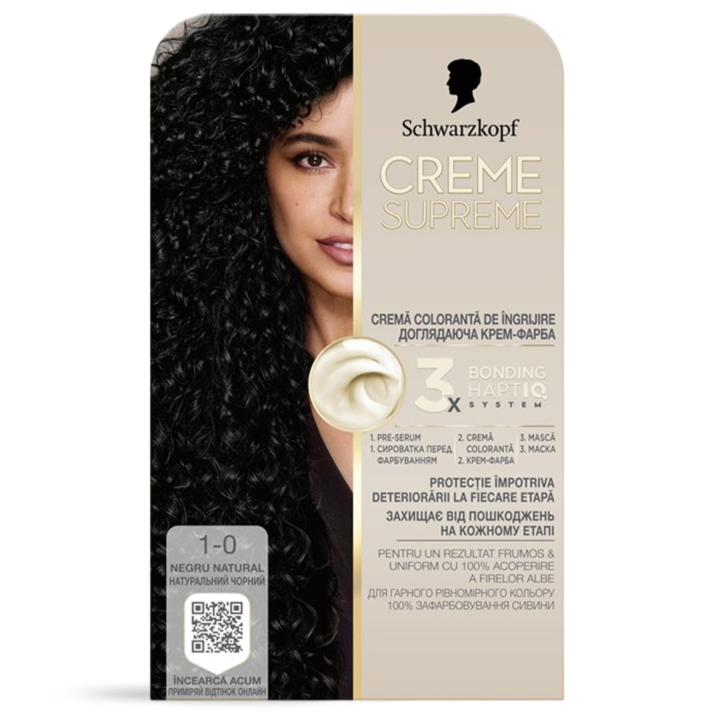 Vopsea de păr permanentă cu amoniac Schwarzkopf Creme Supreme 182 ml