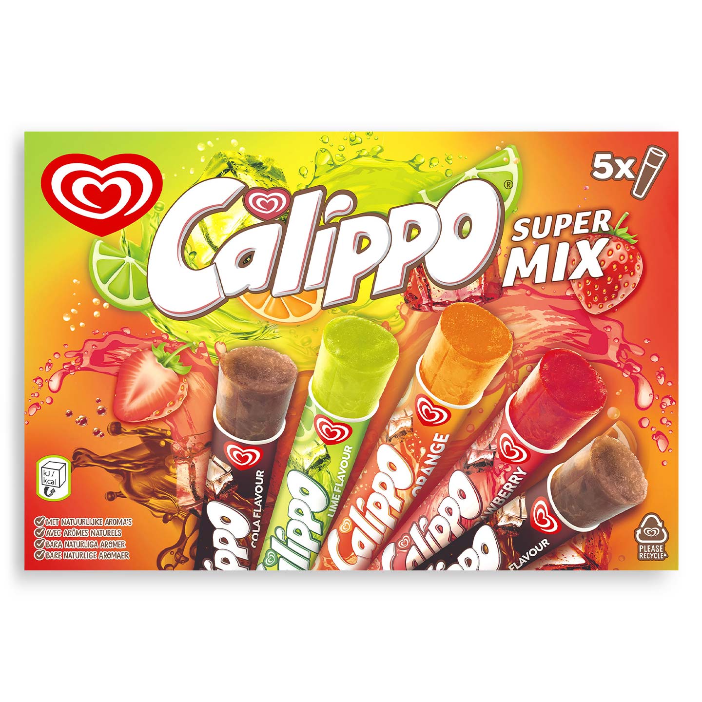 Înghețată Super Mix Calippo Algida 5x105ml