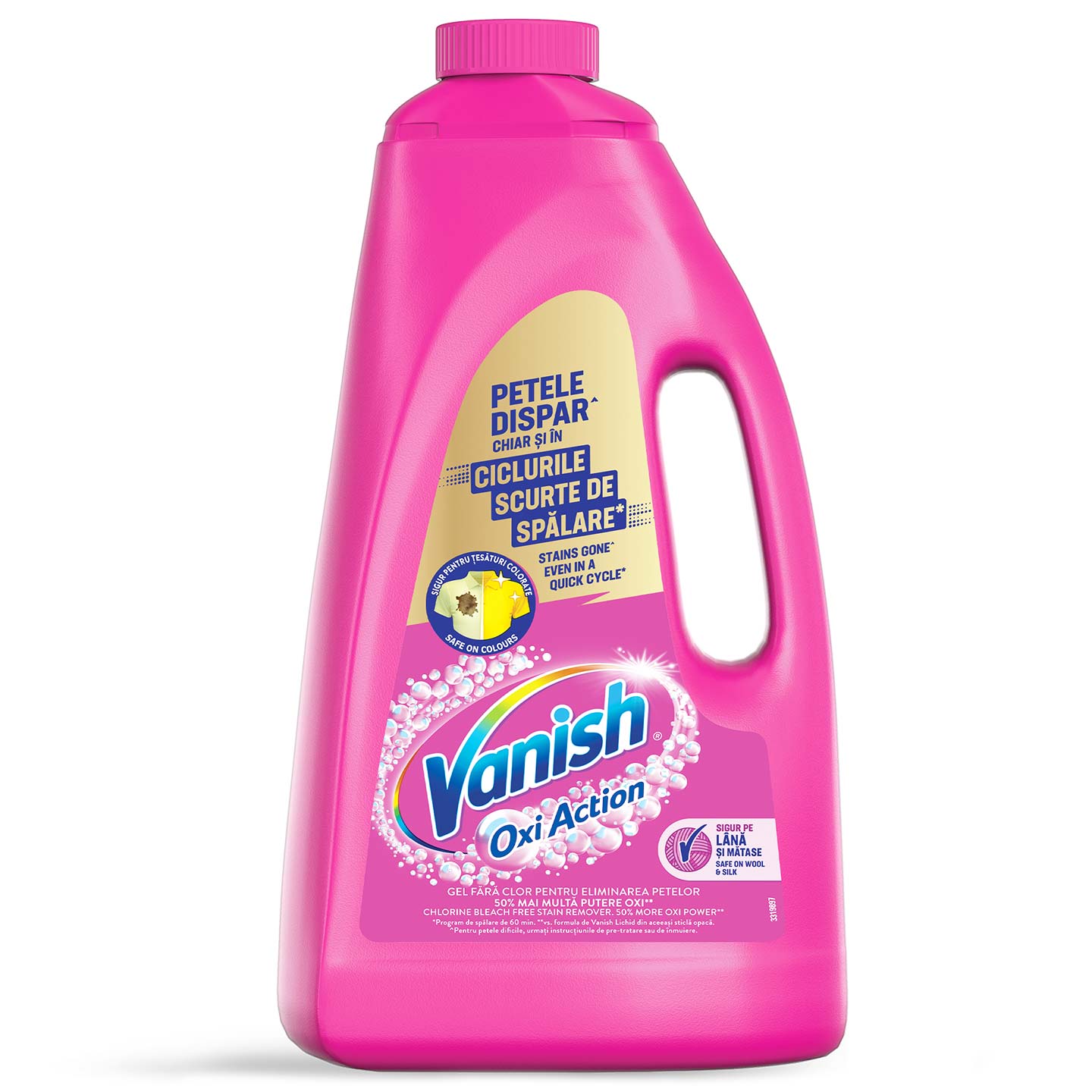 Soluție îndepartare pete gel Vanish Pink 4L