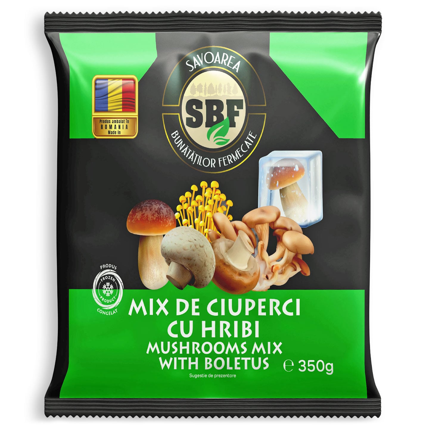 Mix ciuperci cu hribi Savoarea Bunătăților Fermecate 350g 