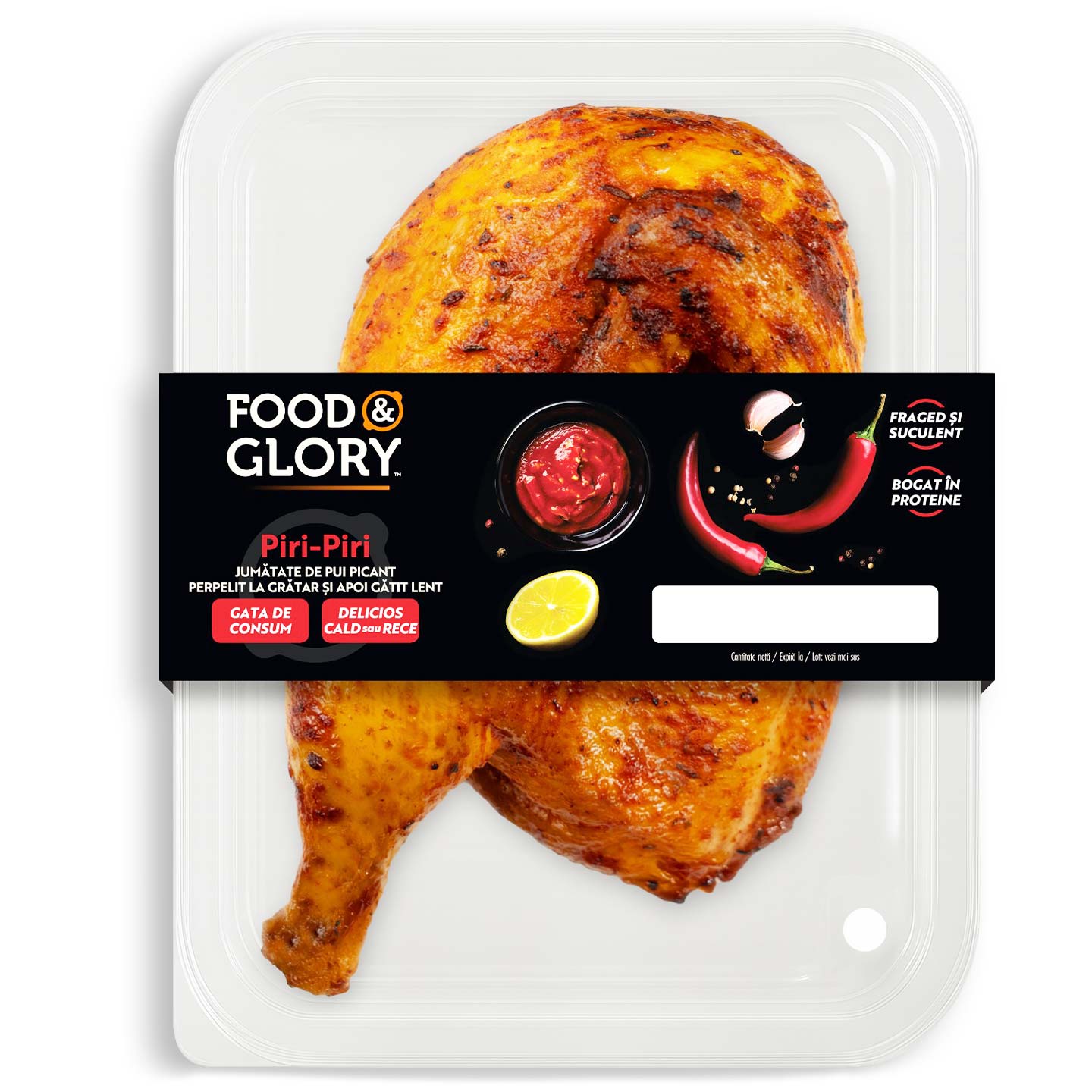 Jumătate de pui Piri Piri Food&Glory 500g