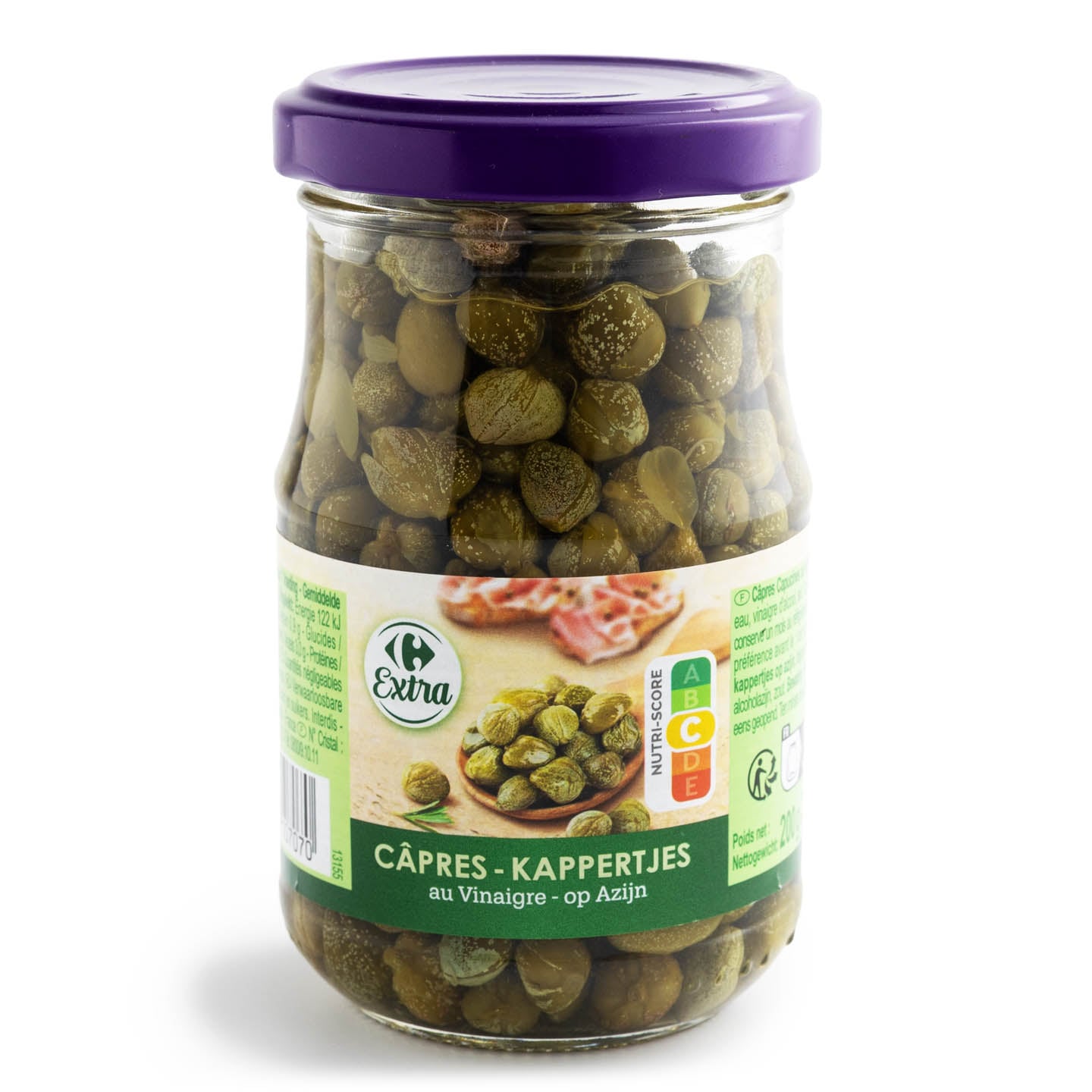 Capere în oțet Carrefour Extra, 200g