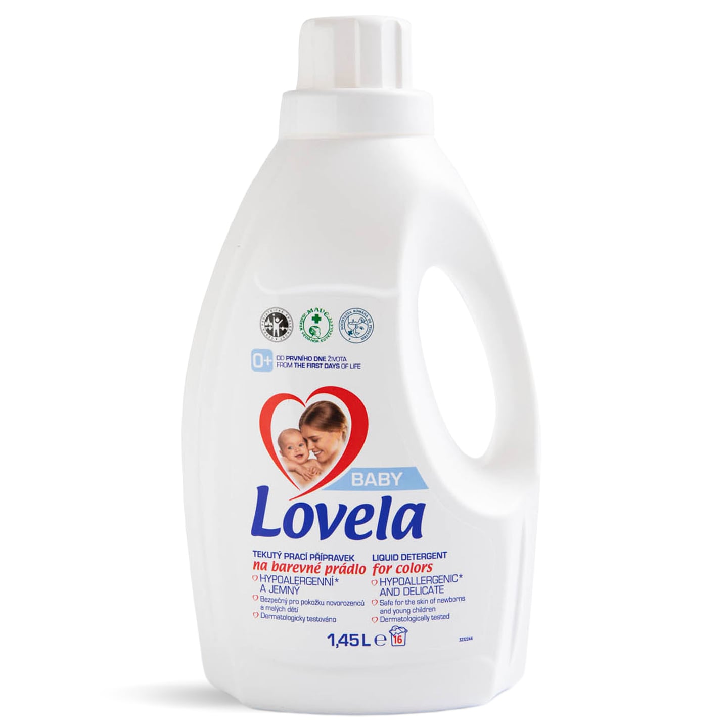Detergent lichid, pentru rufe colorate, 1.45L, Lovela Baby 16 spălări