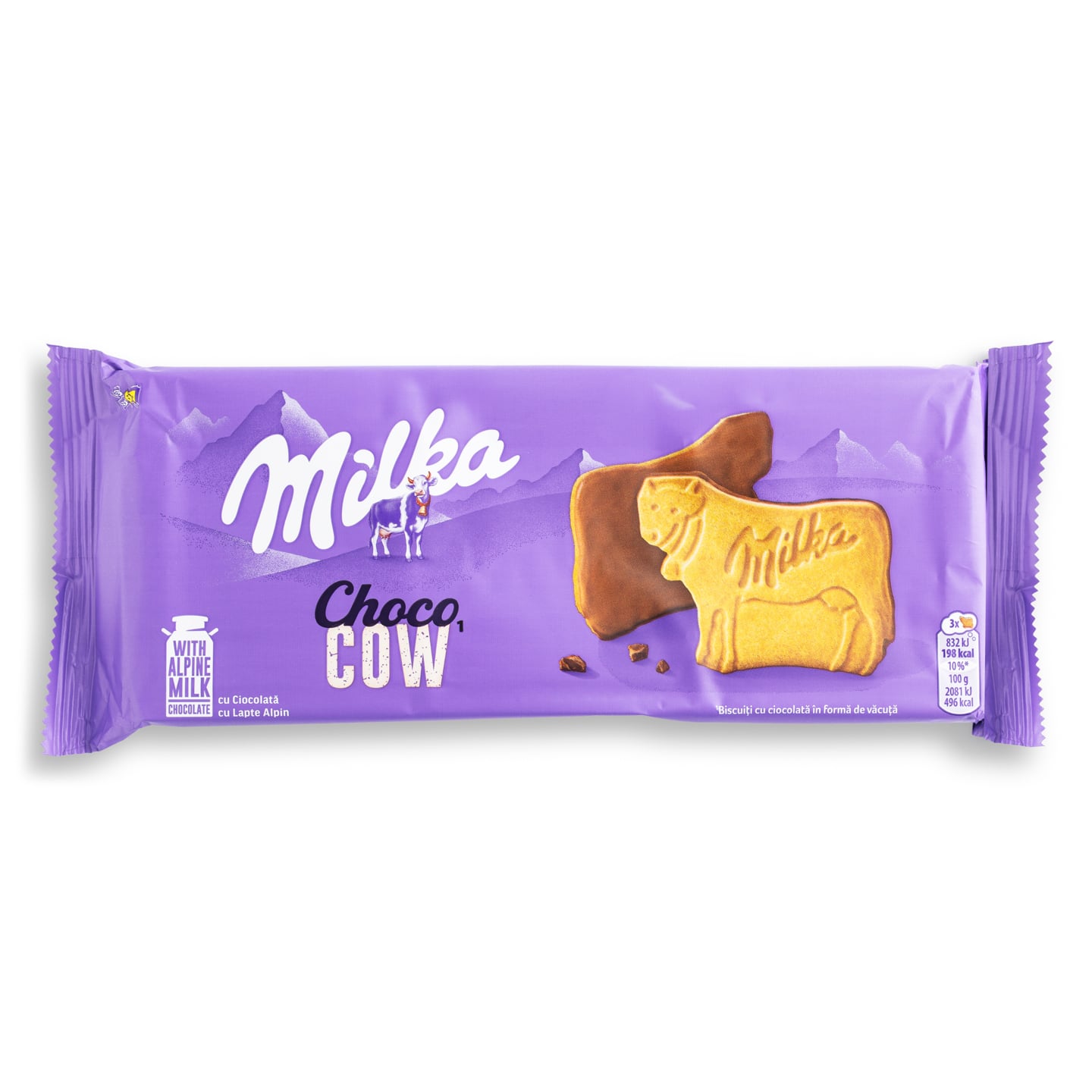 Biscuiți cu cacao 30%, Milka Choco Cow 120g 