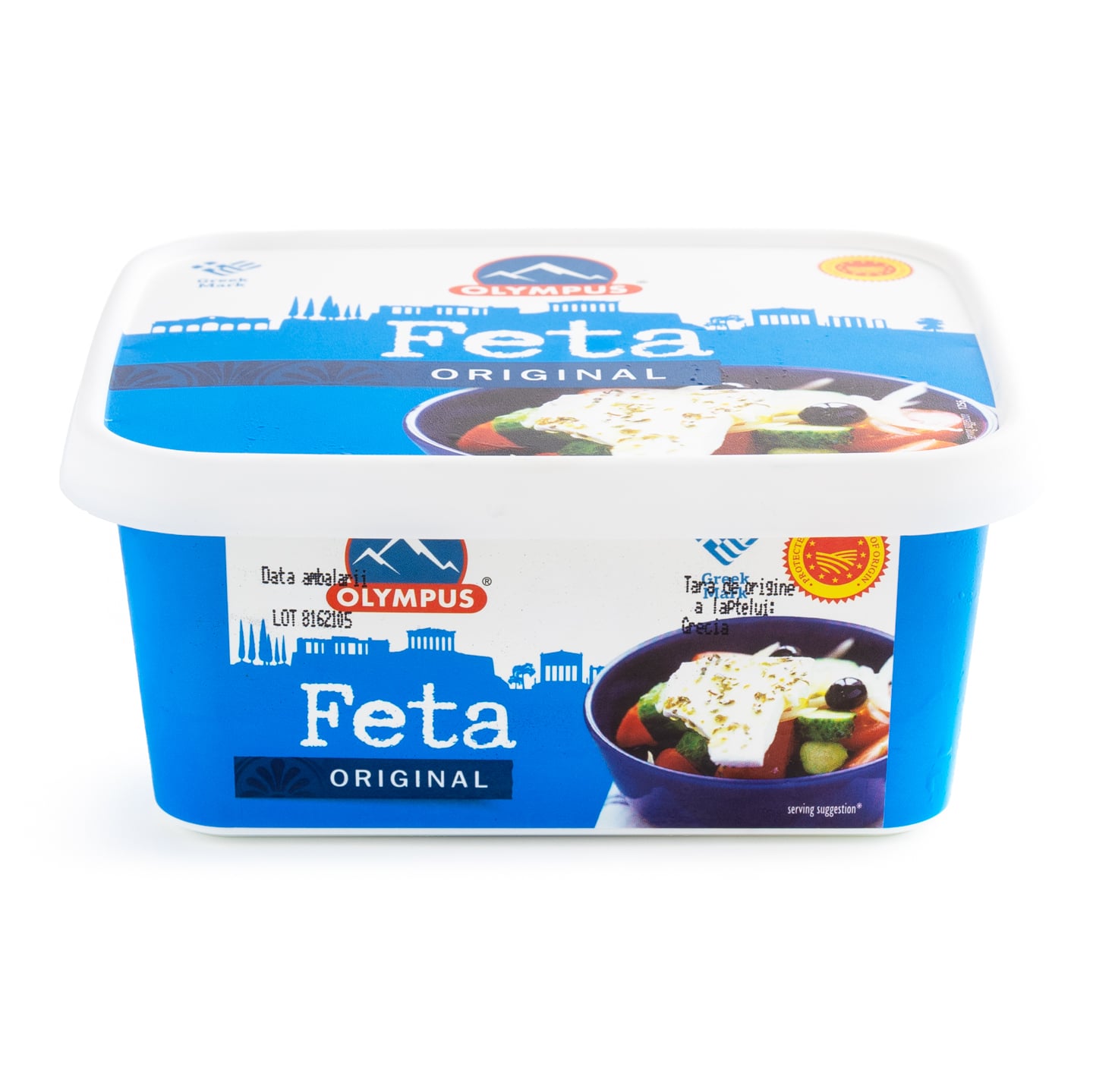 Feta din lapte de capră și oaie, maturată Olympus 400g 