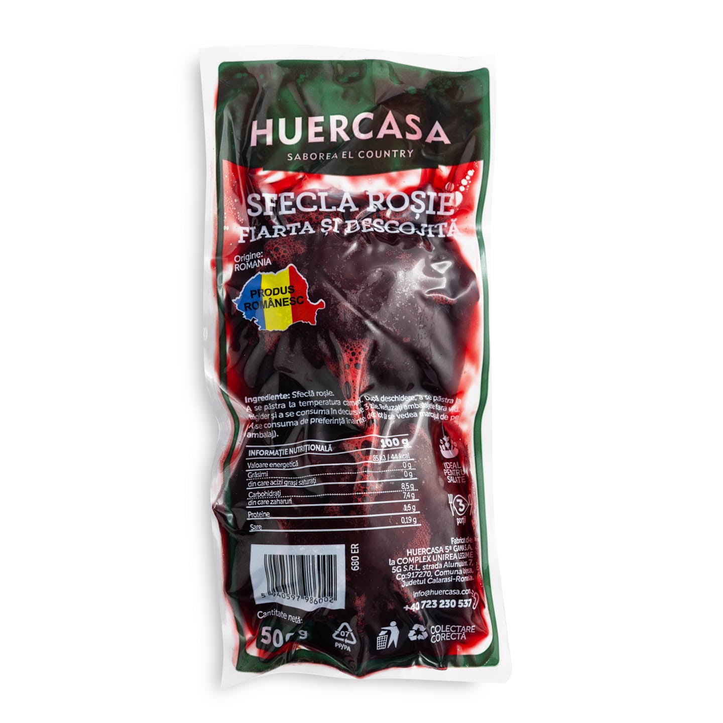 Sfeclă roșie fiartă 500 G