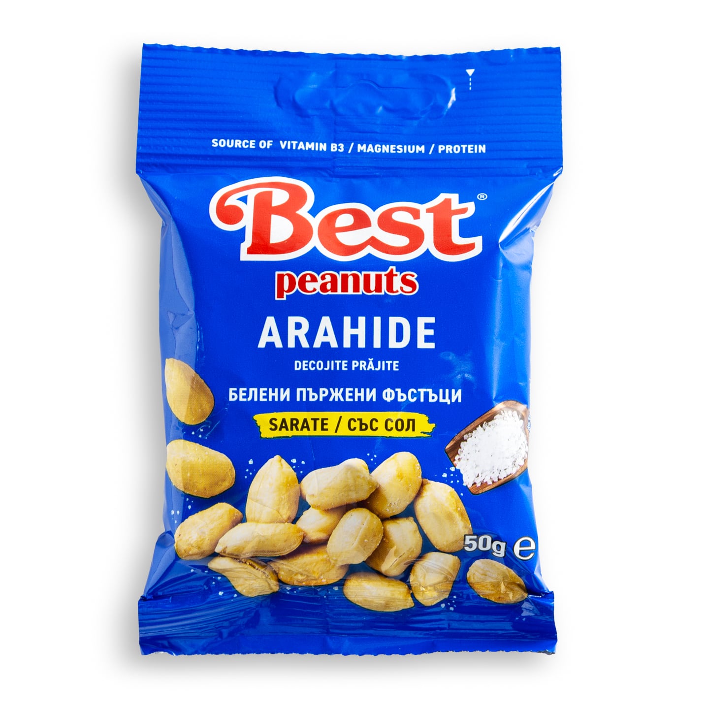 Arahide prăjite și sărate Best 50g