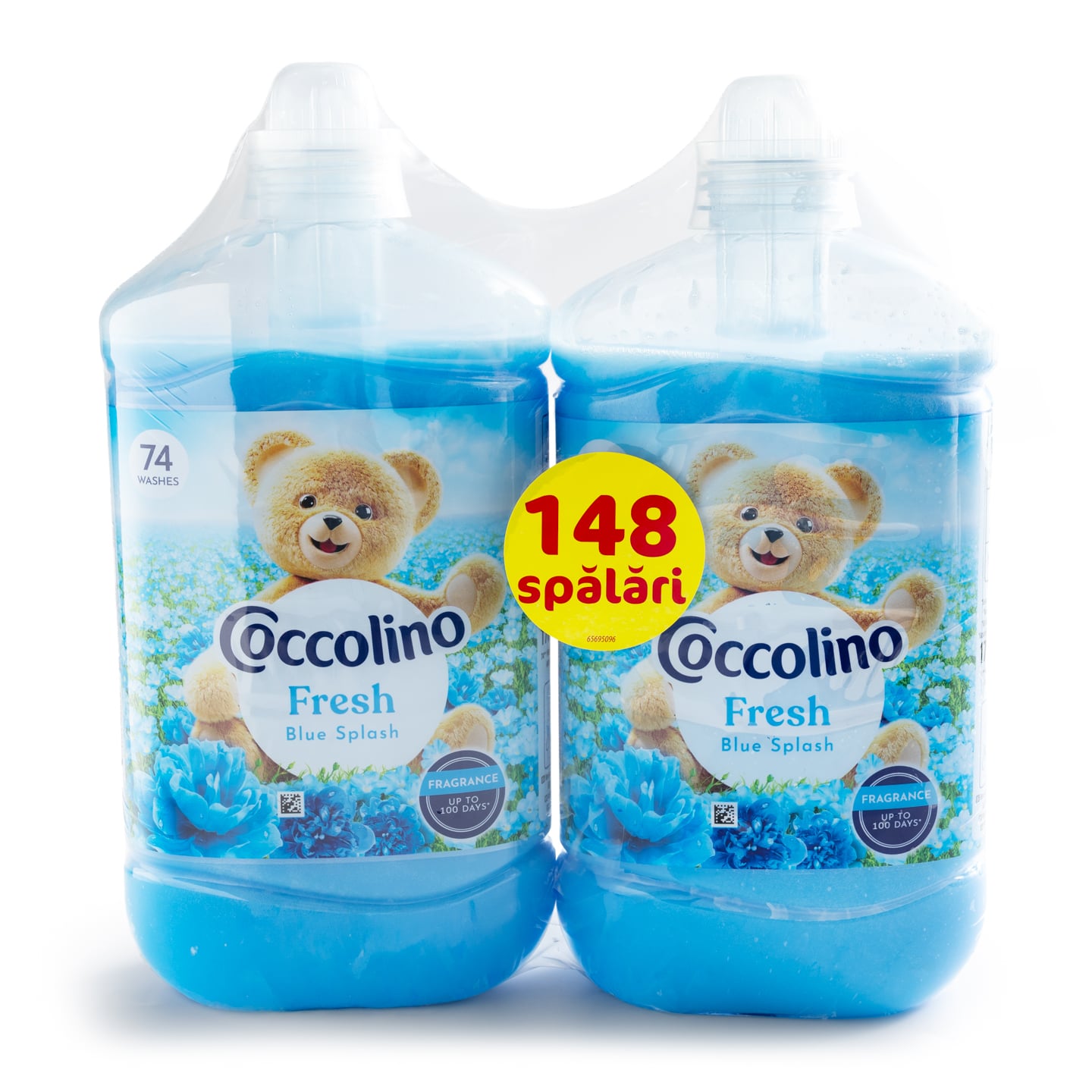 Balsam de rufe Sensitive Coccolino 2 x 1.702L, 74 spălari