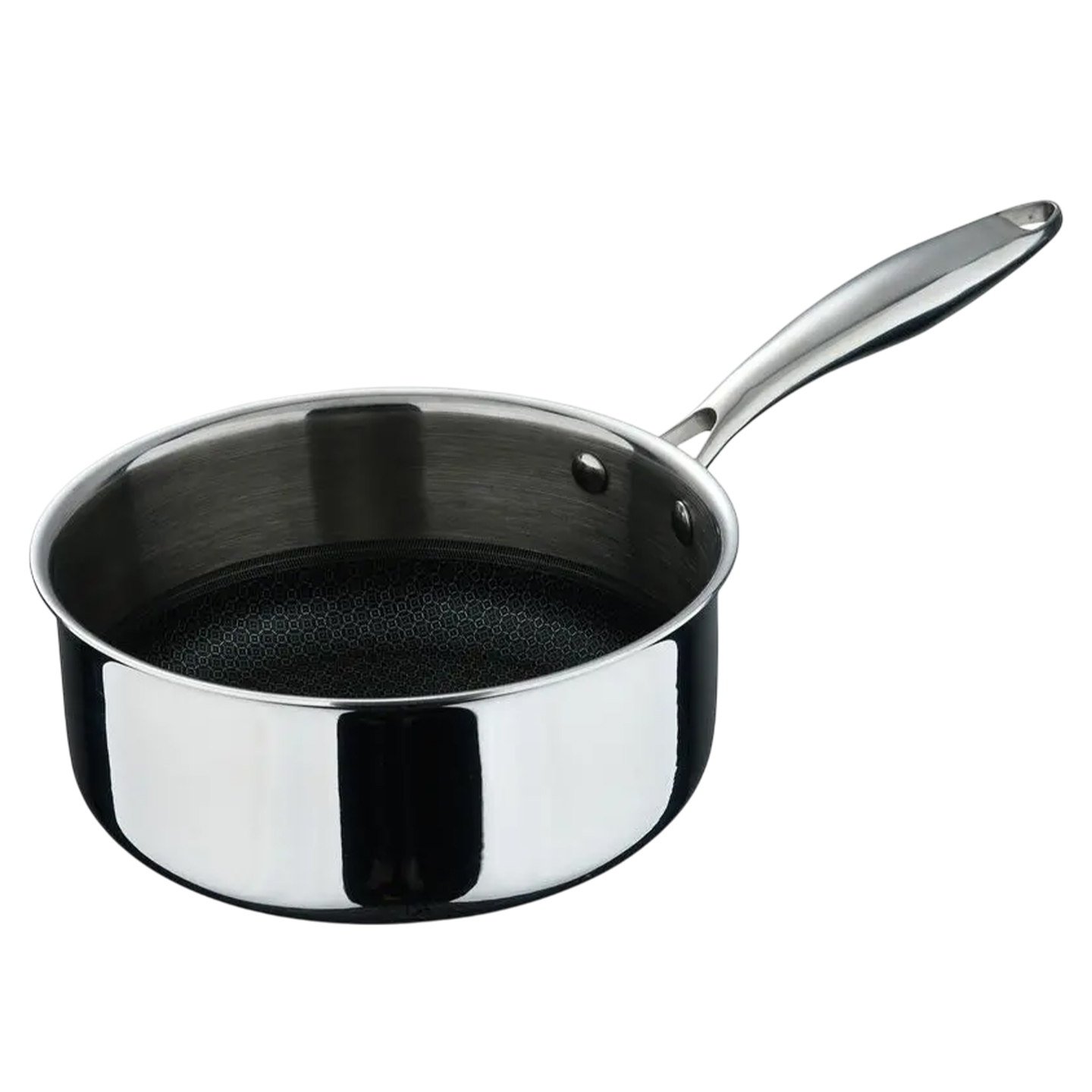Cratiță din inox cu coadă Steel Tech, Bergner, 16 cm