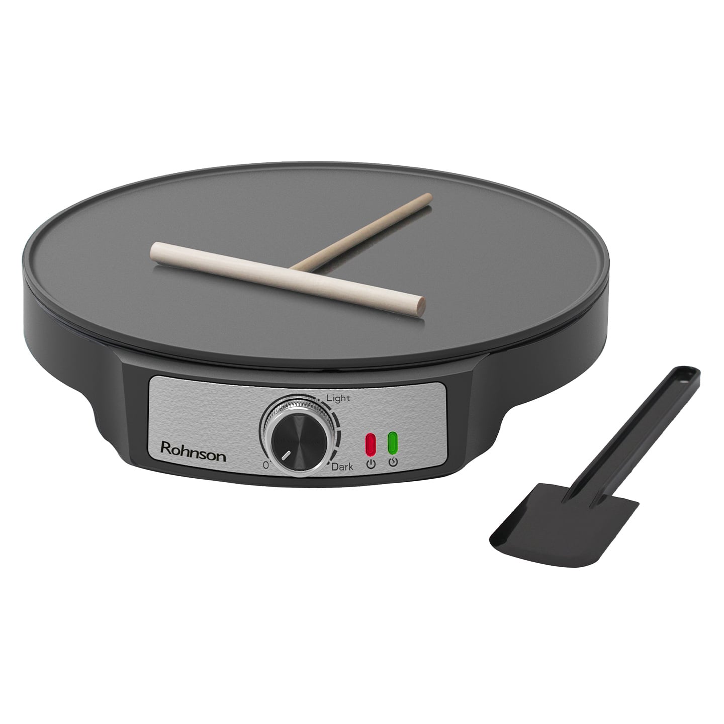 Aparat pentru preparat clătite Rohnson R2203, 1200 W, negru
