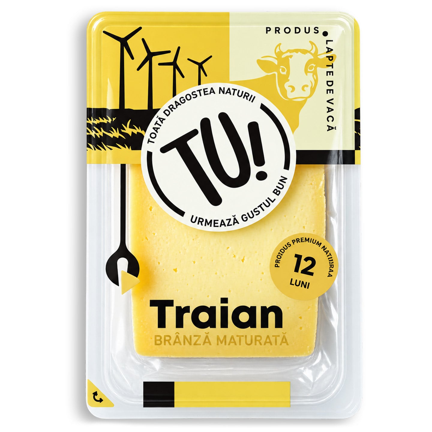 Brânză maturată 12 luni Traian per 100g
