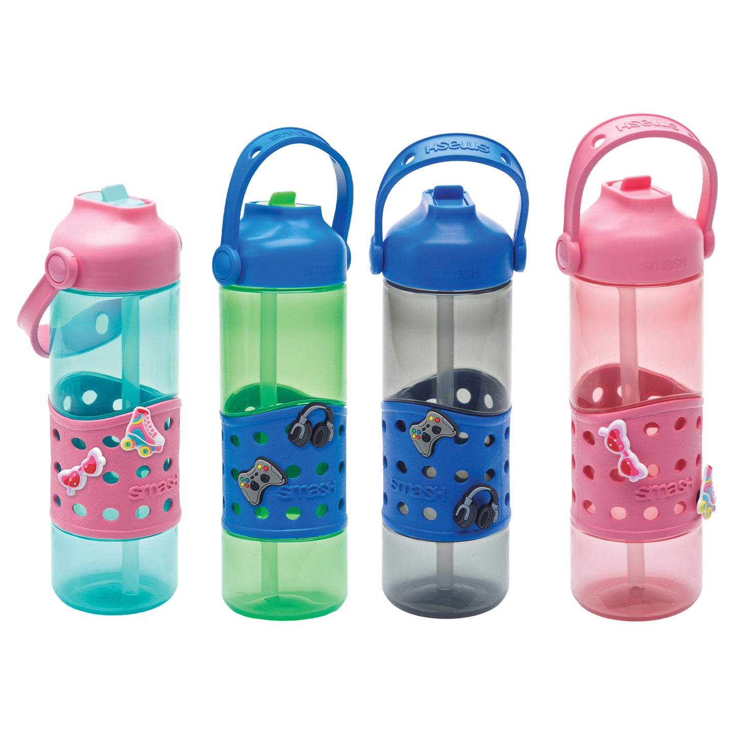 Sticlă de plastic cu 10 brelocuri 0.7L Smash