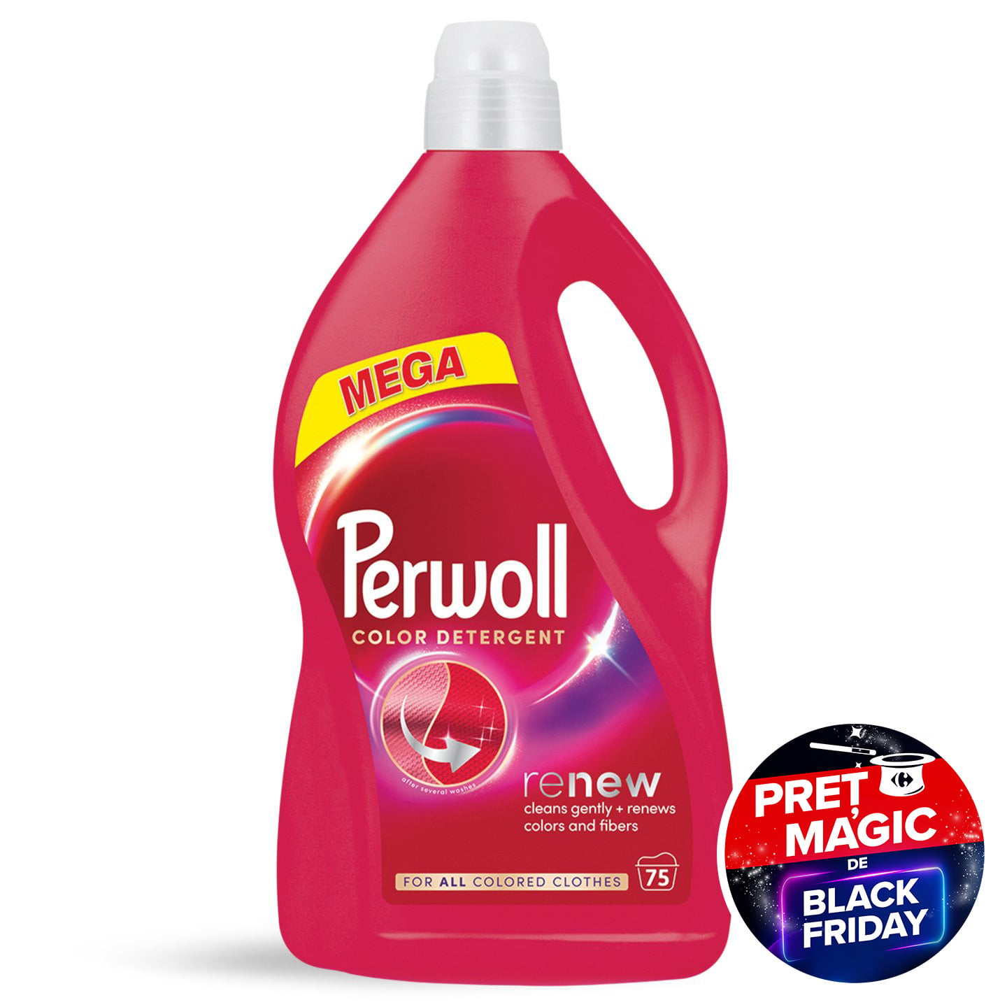 Detergent pentru țesături delicate, Perwoll 3.75L, 75 spălari