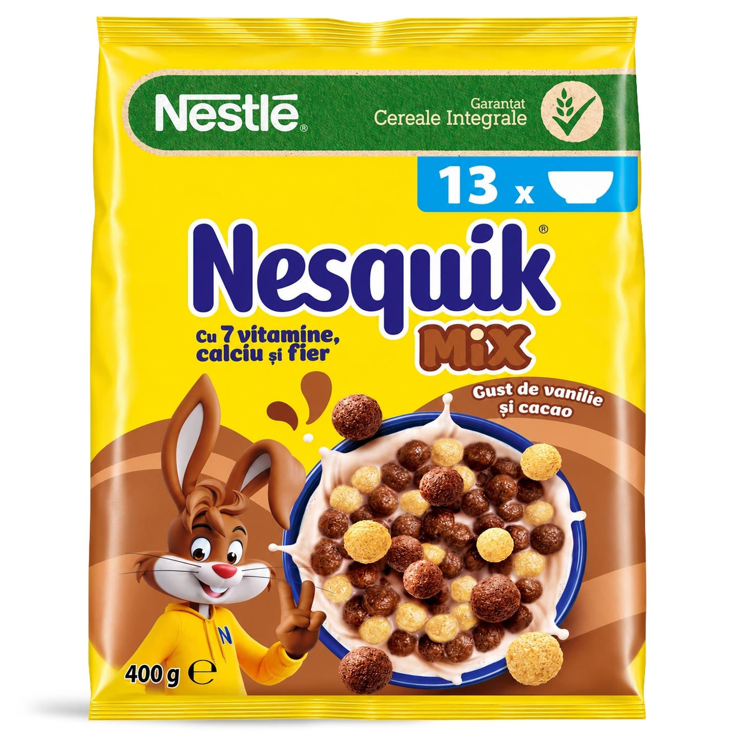 Cereale cu gust de cacao și vanilie, Nestle 400 g 