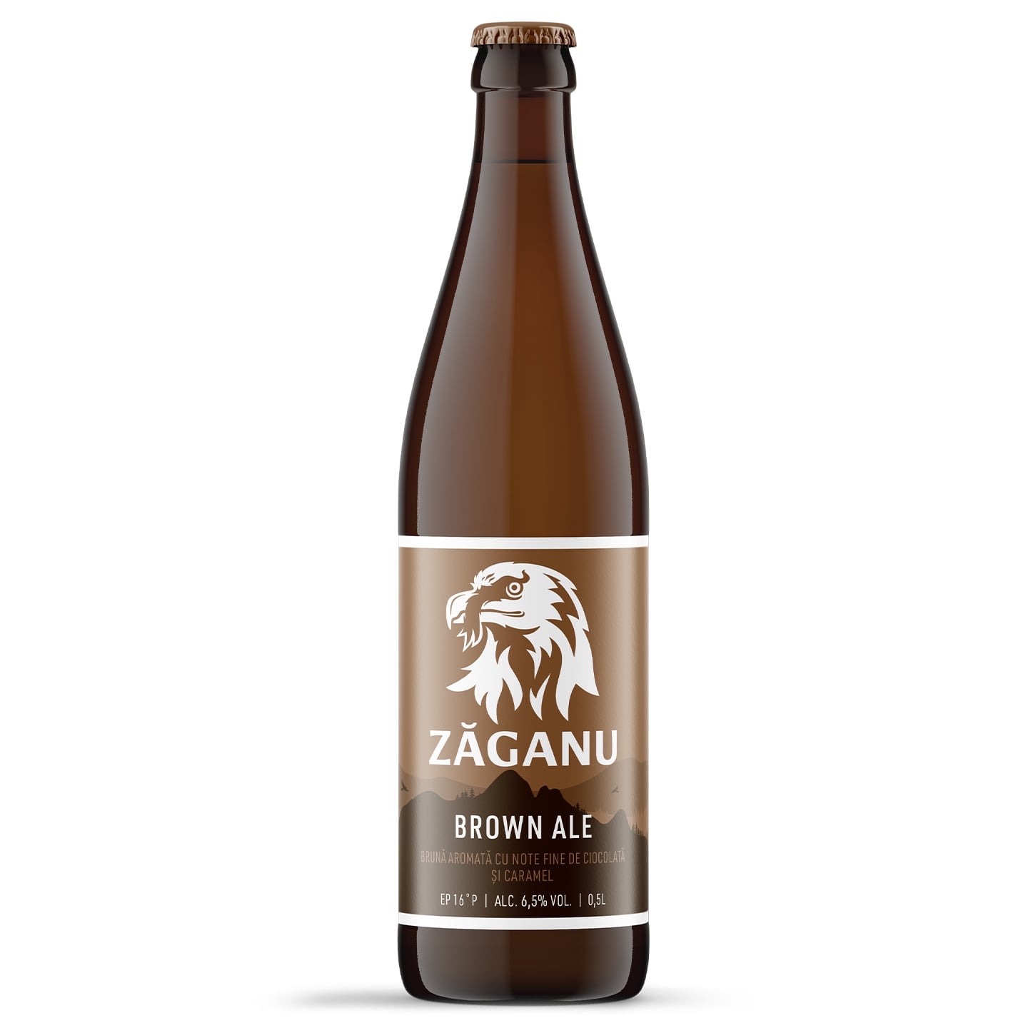 Bere brună artizanală (Brown Ale) Zaganu 0.5L