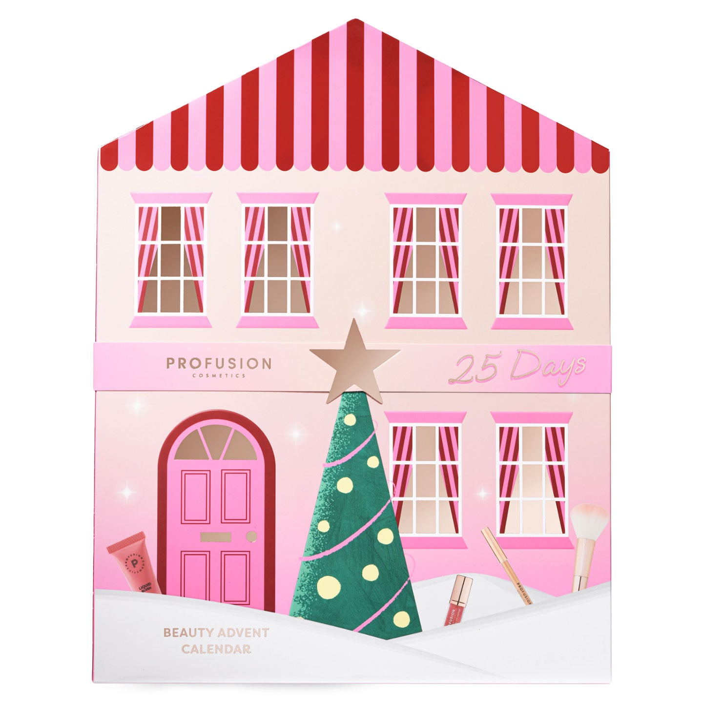 Calendar Advent set pentru machiaj, 25 Days of Beauty, Profusion, 25 articole