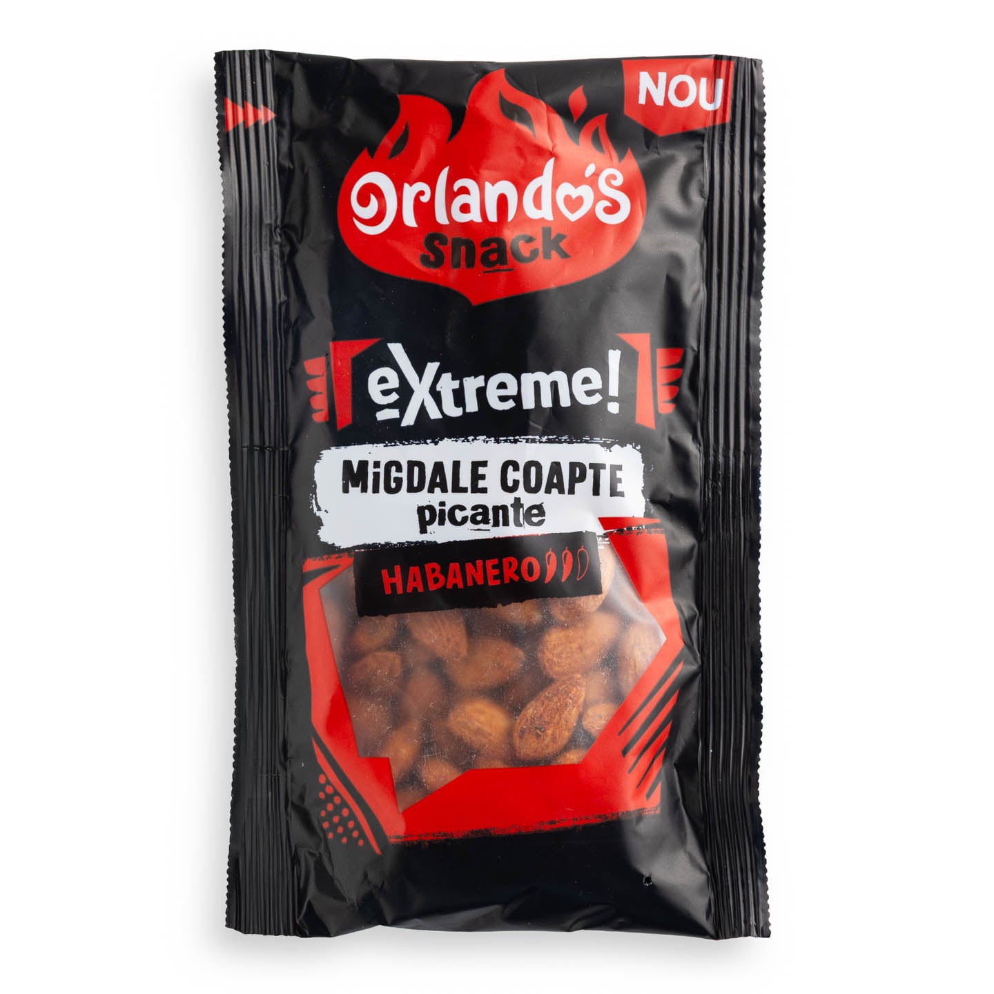 Migdale coapte picante habanero Orlandos Extreme 100g