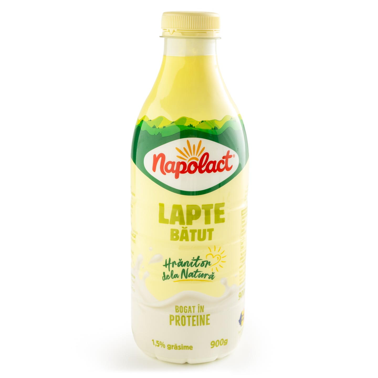 Lapte bătut 1.5% grăsime Napolact 900g