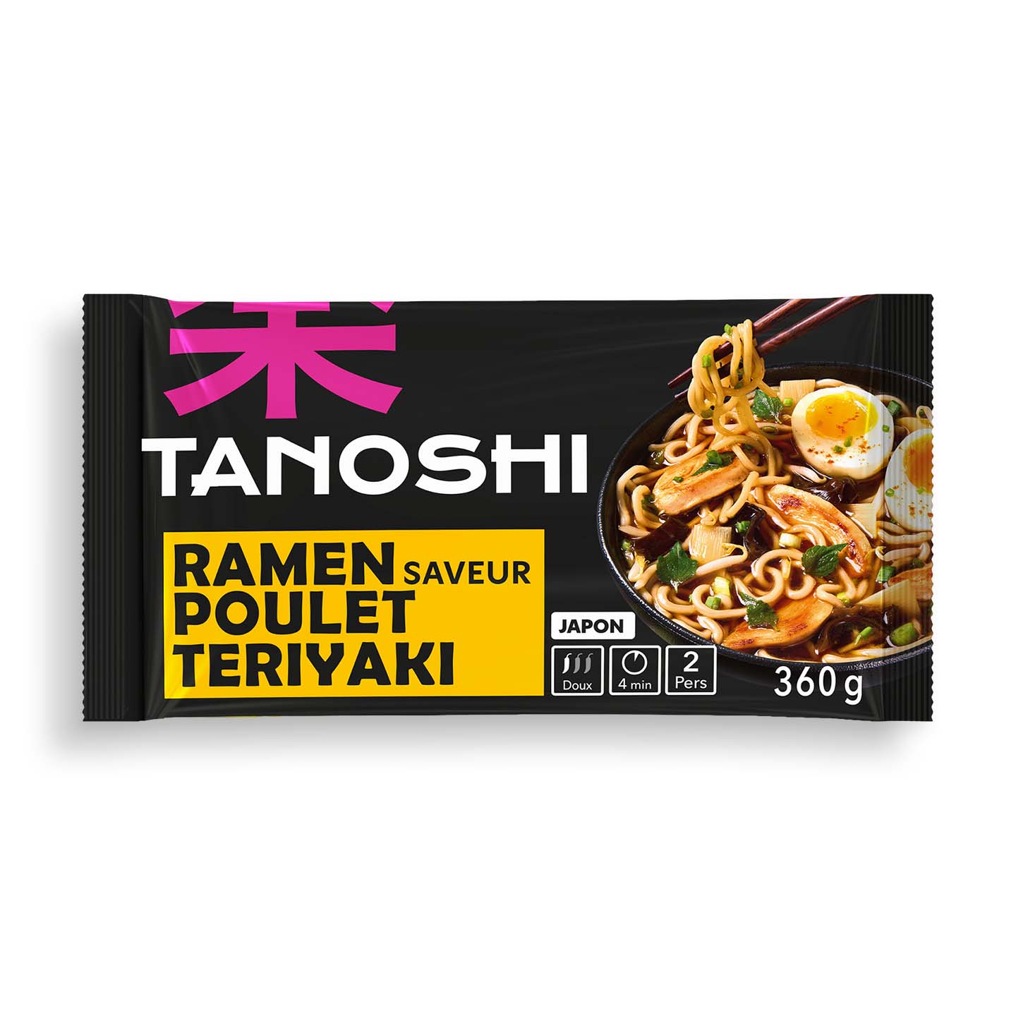 Ramen cu aroma de pui teriyaki / de creveți 360g Tanishi 