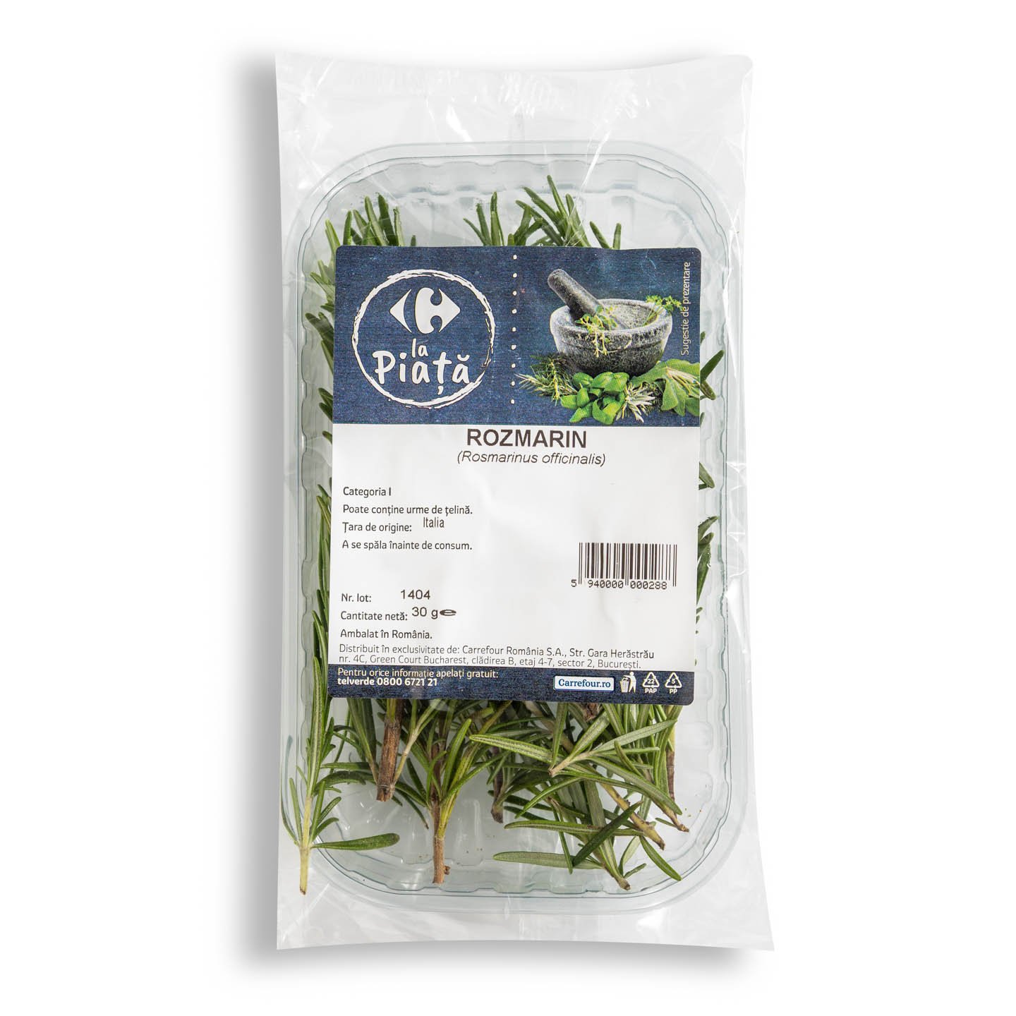 Rozmarin Carrefour La Piață 30g, calitatea I
