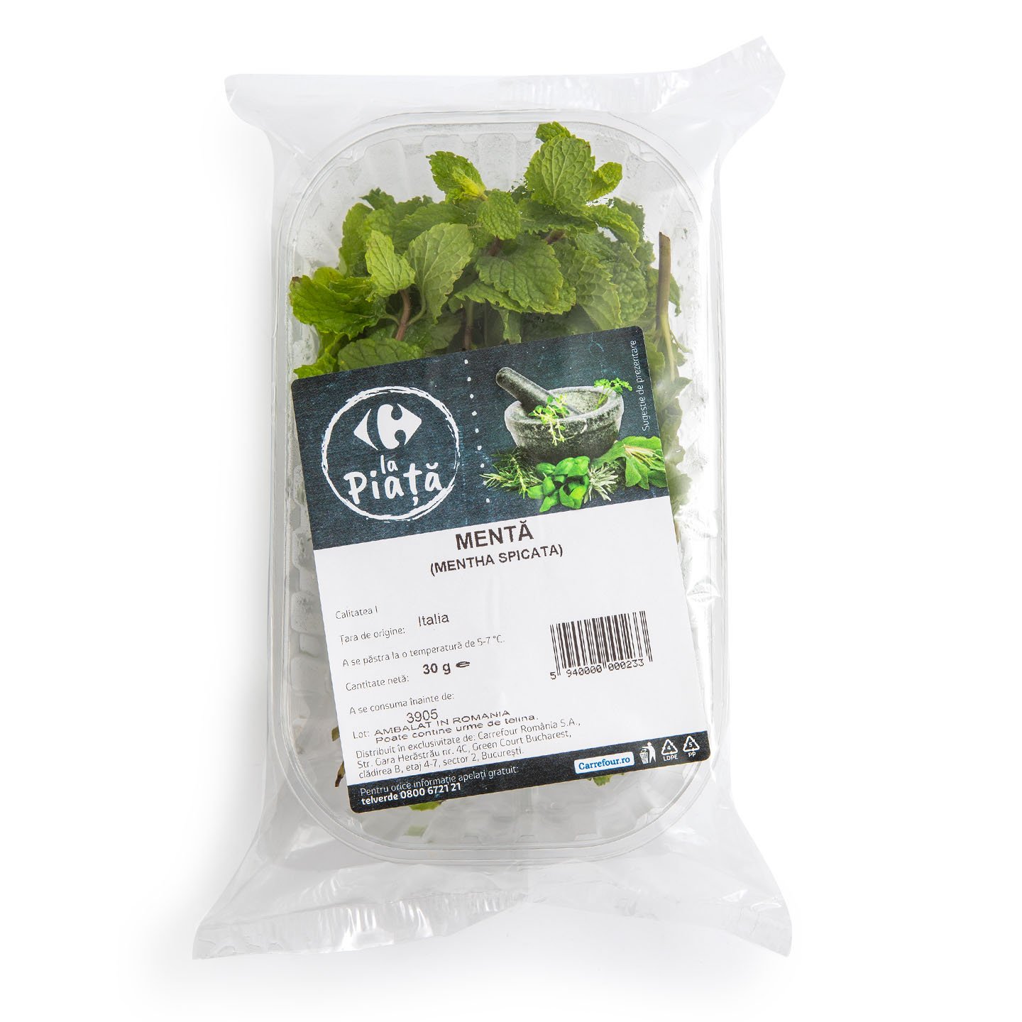 Mentă Carrefour La Piață 30g, calitatea I