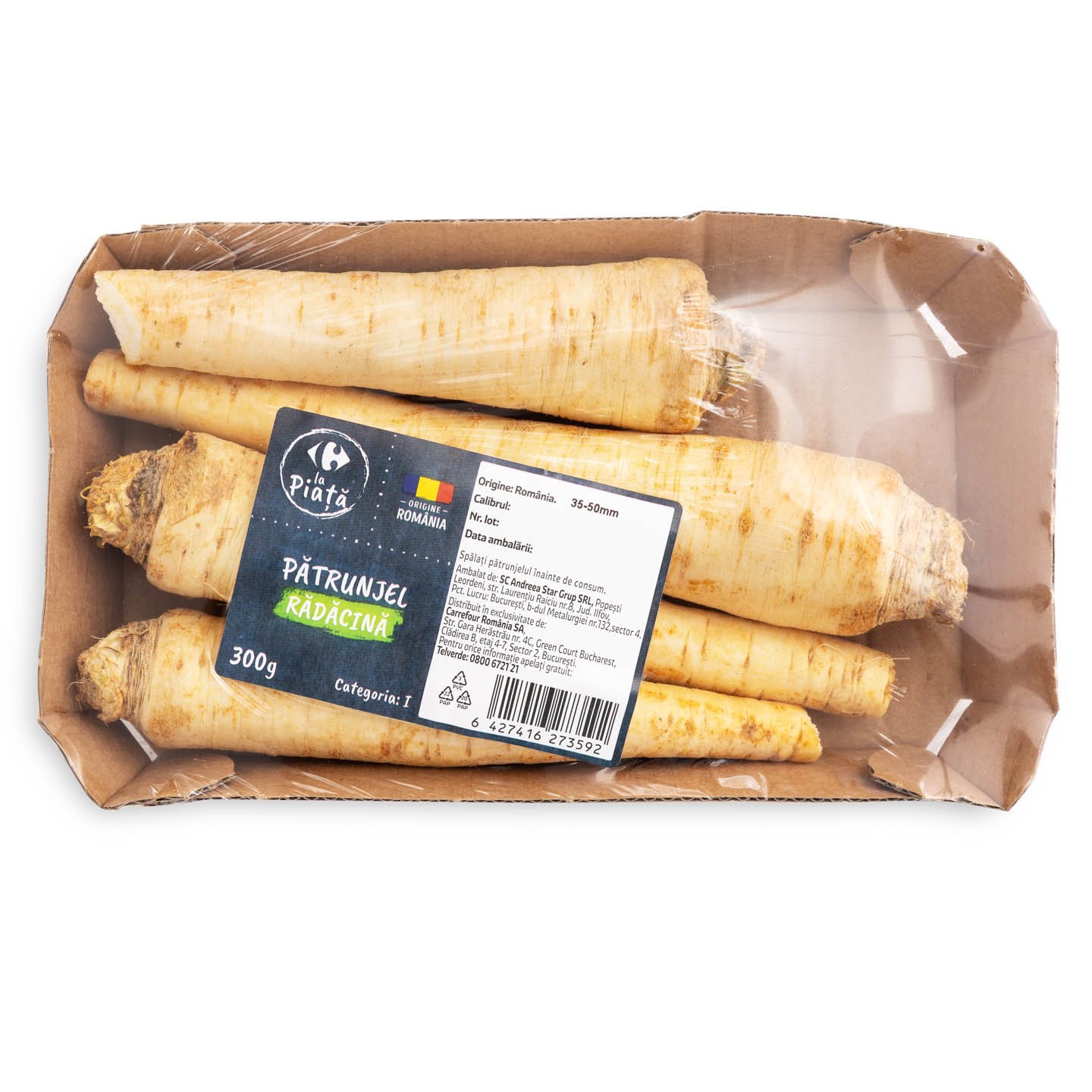 Pătrunjel rădăcină Carrefour La Piață 300g, calitatea I